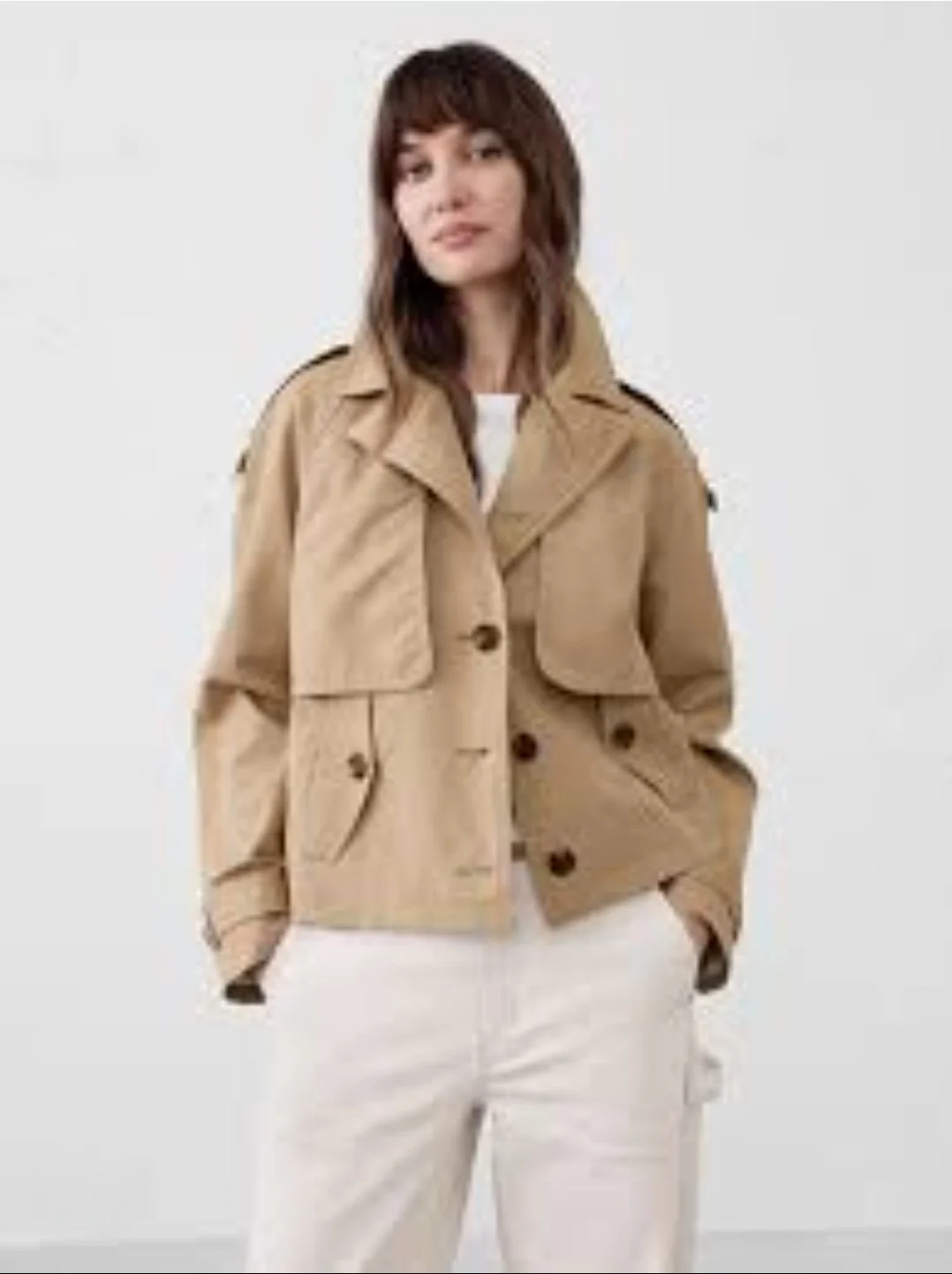 Old Navy Short Double Breasted Trench - L