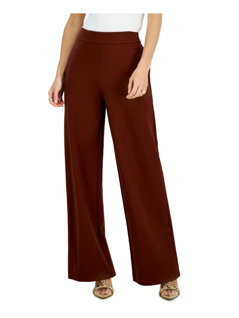 INC Womens High Rise Wide Leg Pants Deep Sienna XL
