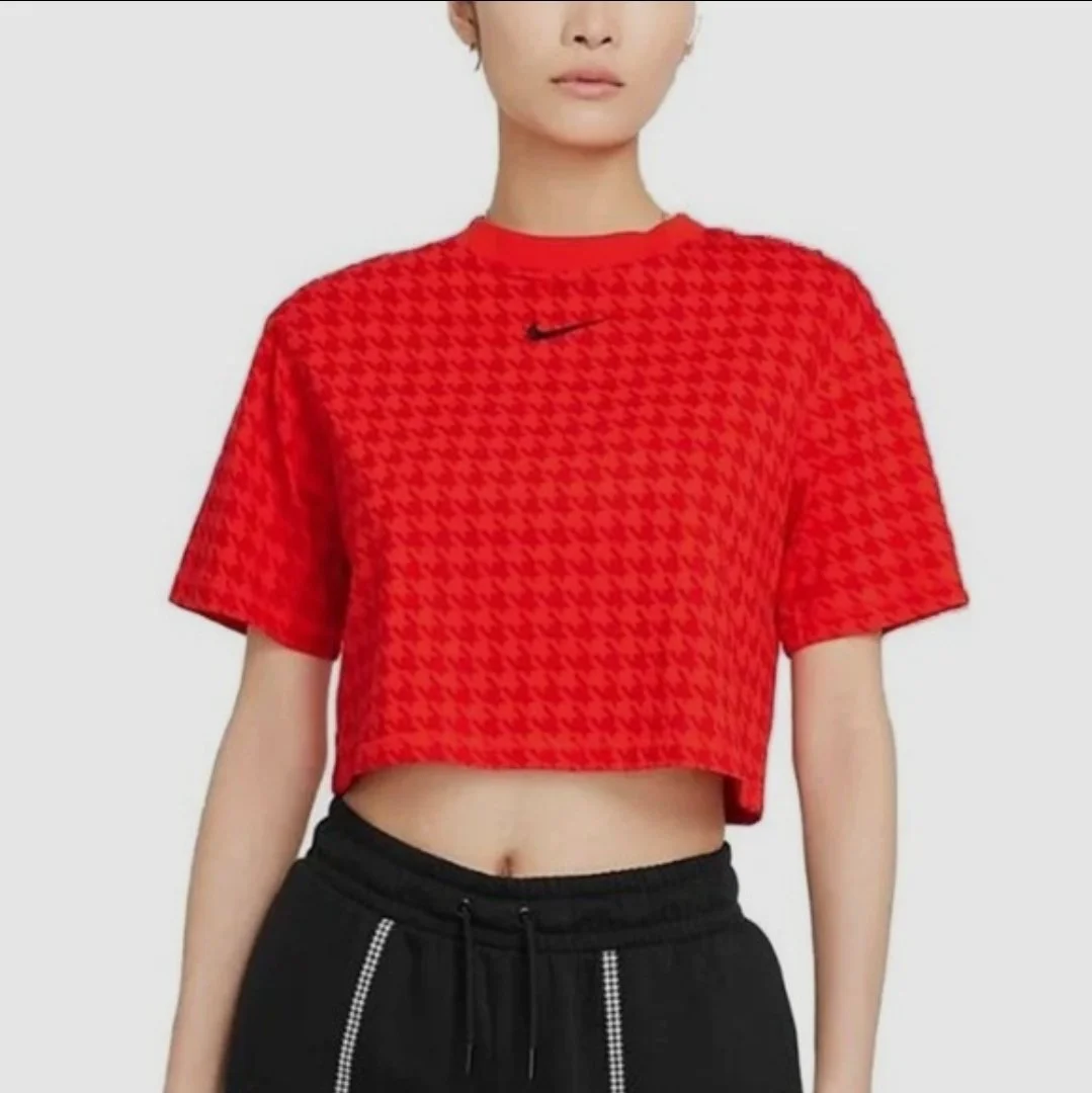 Nike one icon red and orange tee -L2