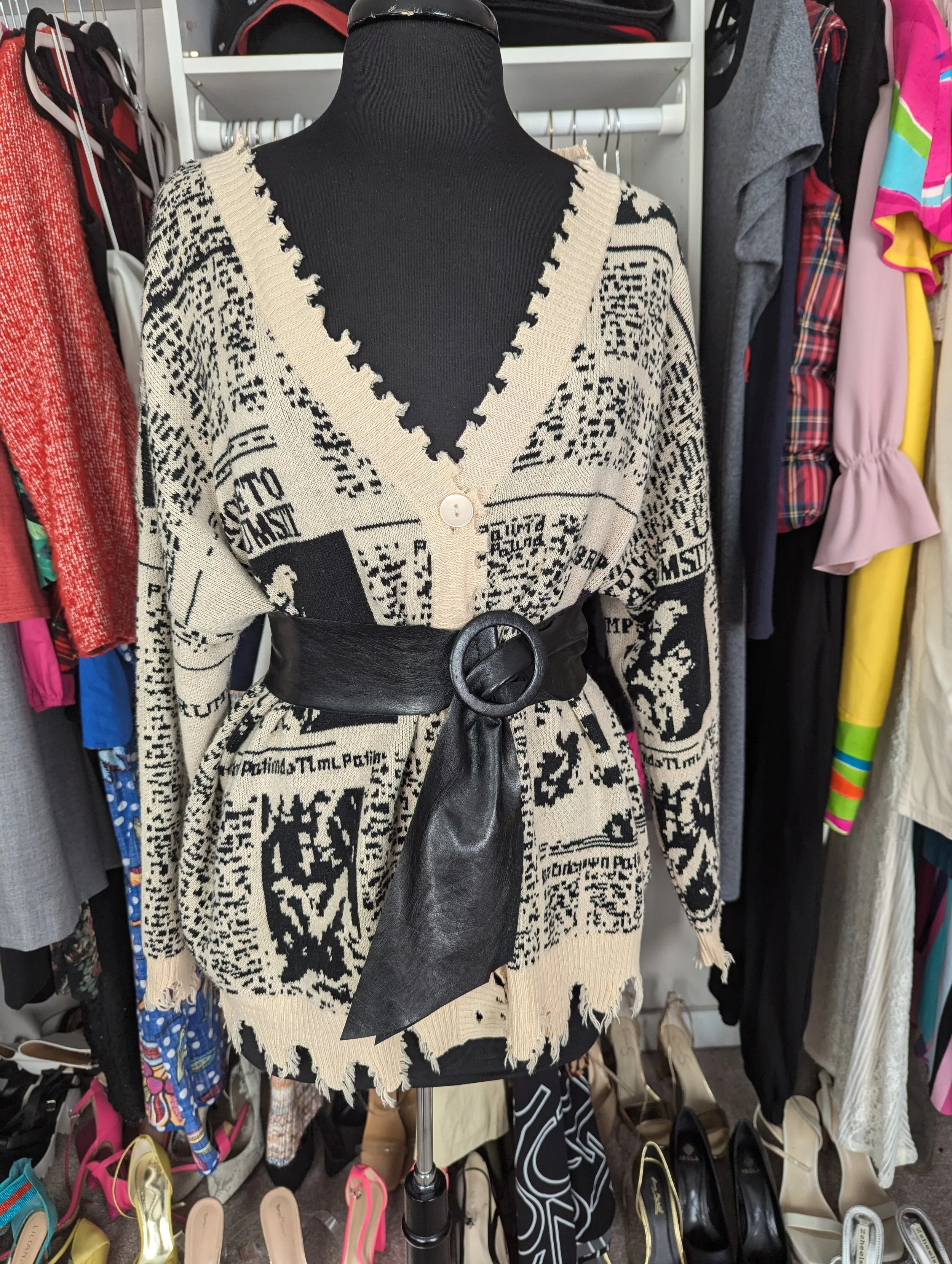 Newspaper Sweater Size Large