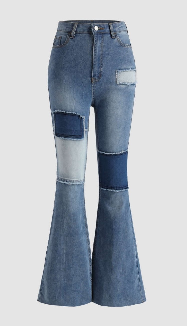 Hollister patchwork jeans size 11 (juniors)