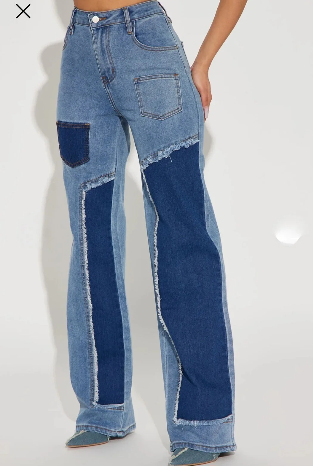 Patchwork Jeans size 11 fits 8/10