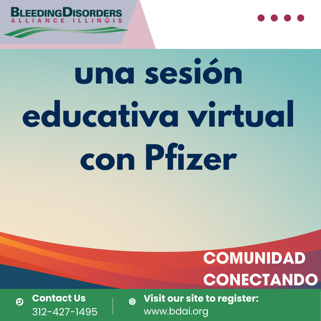 una sesión educativa virtual con Pfizer