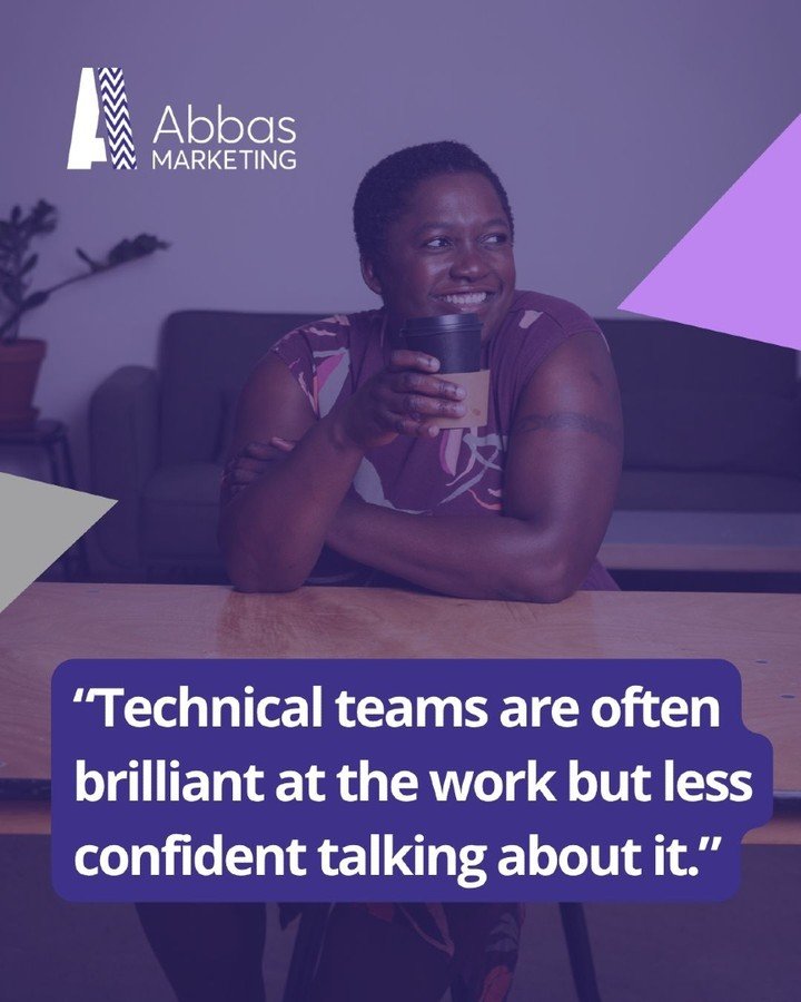 Technical and design teams are often brilliant at the work but less confident talking about it. And yes, it really does matter.
 
It matters to your marketing, it matters to your business development, it matters to your business.
 
I've seen that gap