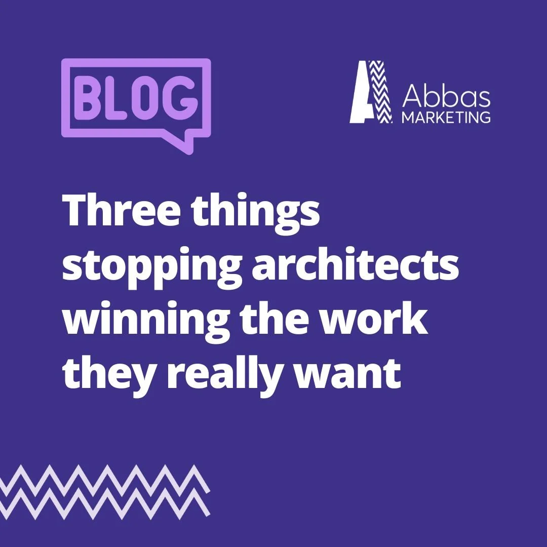 Three things stopping architects winning the work they really want