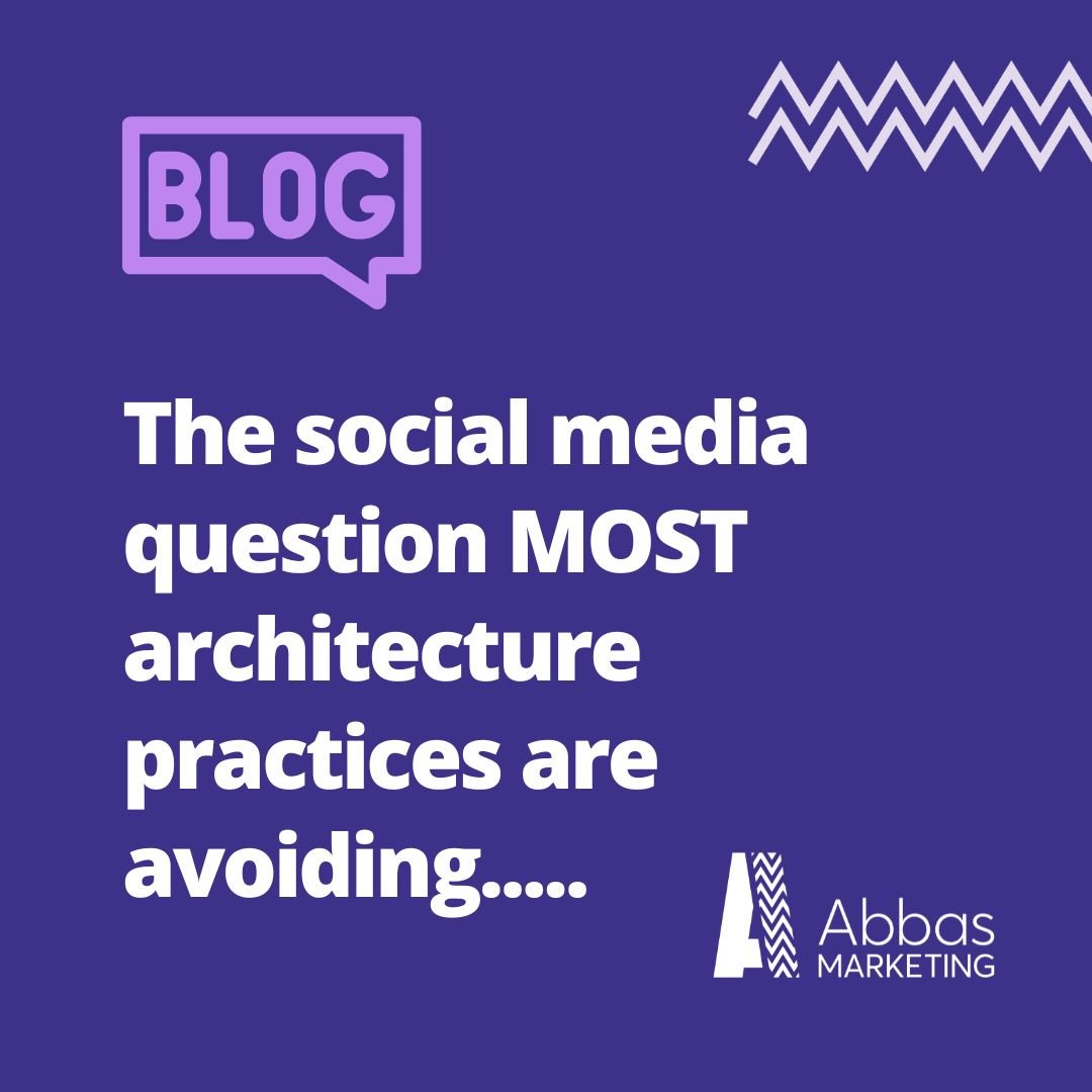 The social media question MOST architecture practices are avoiding