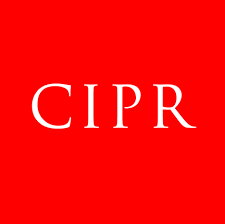 Red background with white text that reads 'CIPR'.