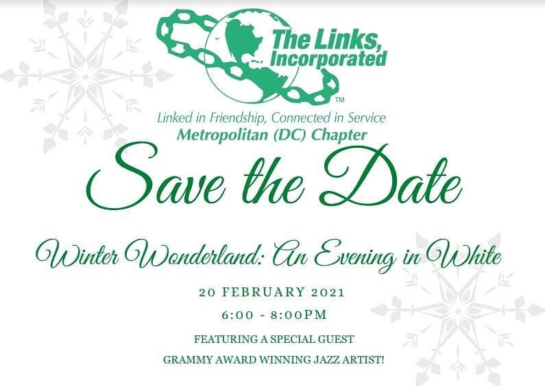 We cannot wait for you to experience this extravaganza with us. You don't want to miss this special event featuring live music from a Grammy award winning jazz artist. Get your table decor ready. Pull out your finest white apparel. Mark your calendar