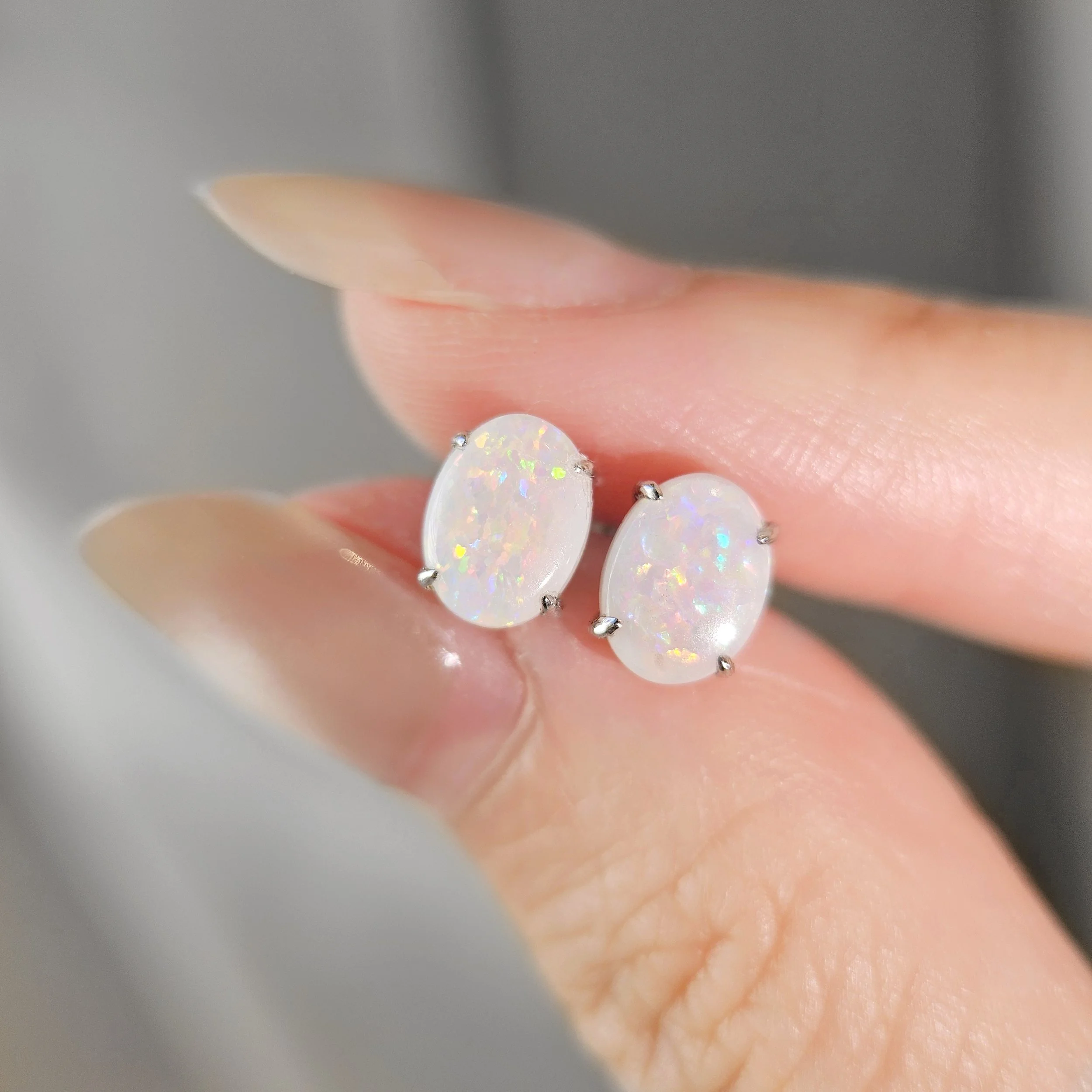 Moondew Opal Earrings