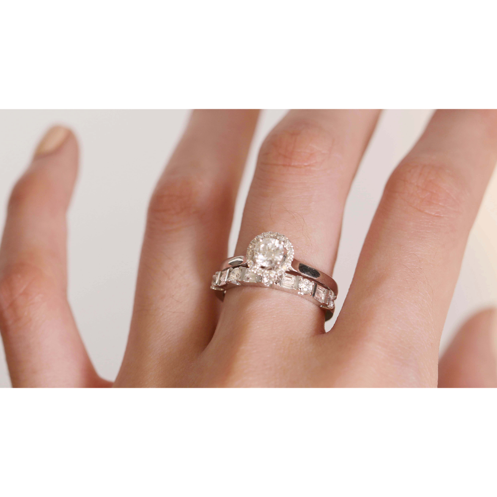 eternity ring women's double wedding band