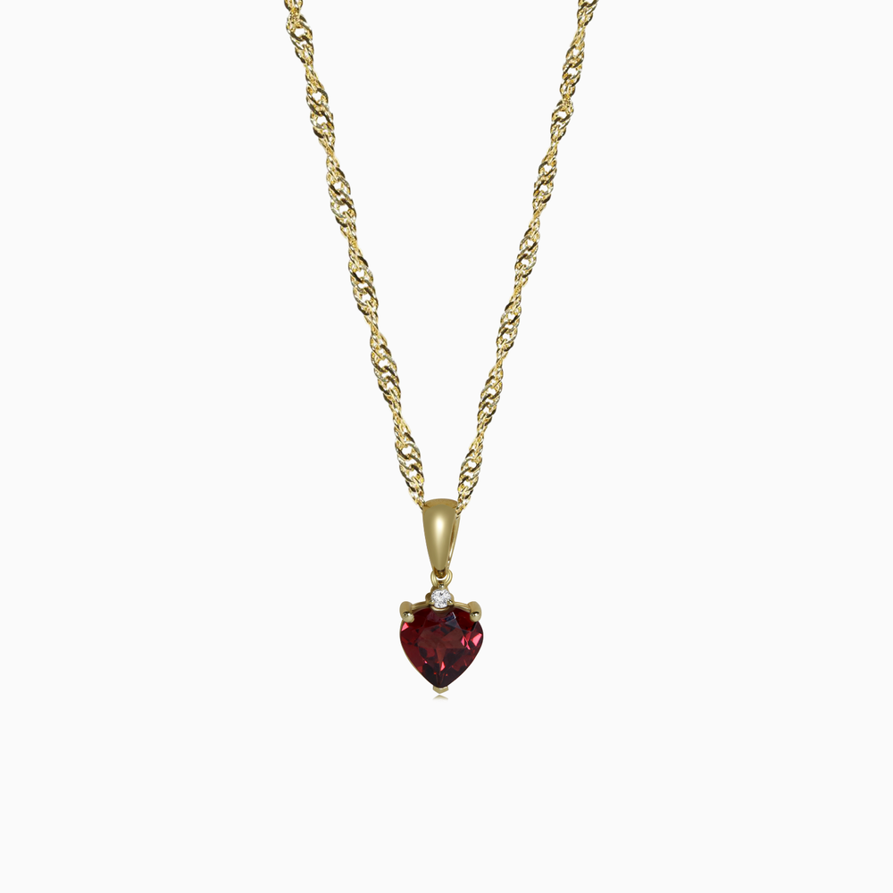 Hearts Desire Garnet Pendant — Lovélle Jewellery