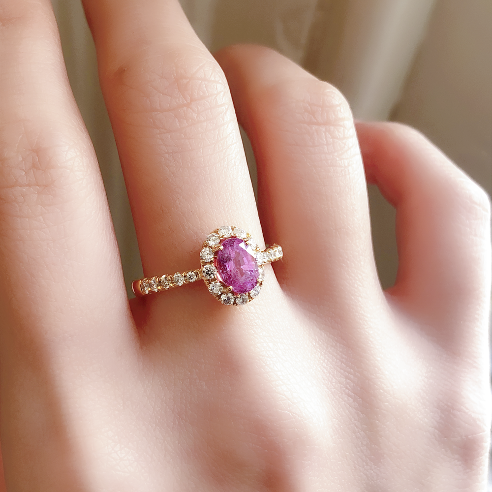Modern Romance Pink Sapphire Ring — Lovélle Jewellery