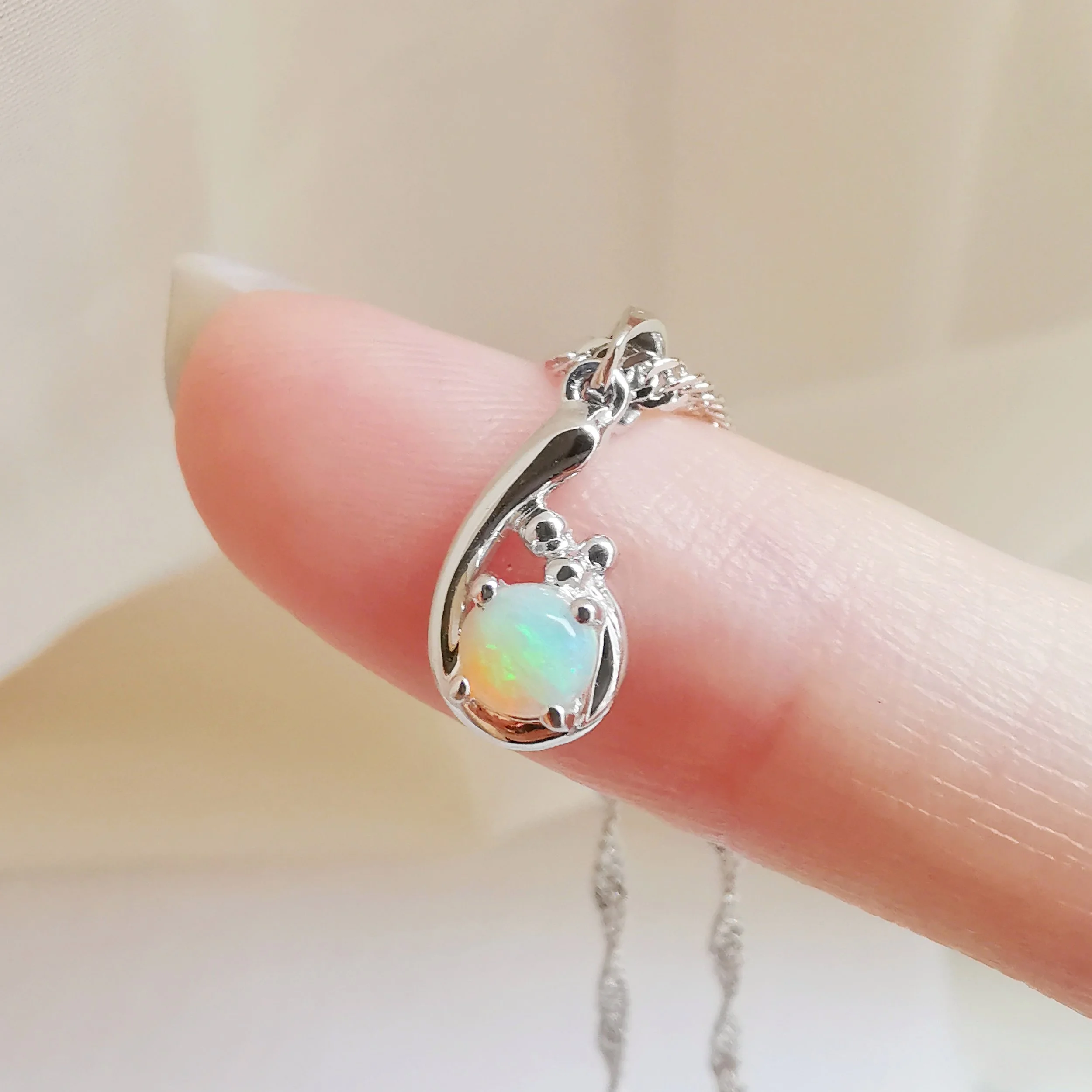 Opal Swirl Pendant