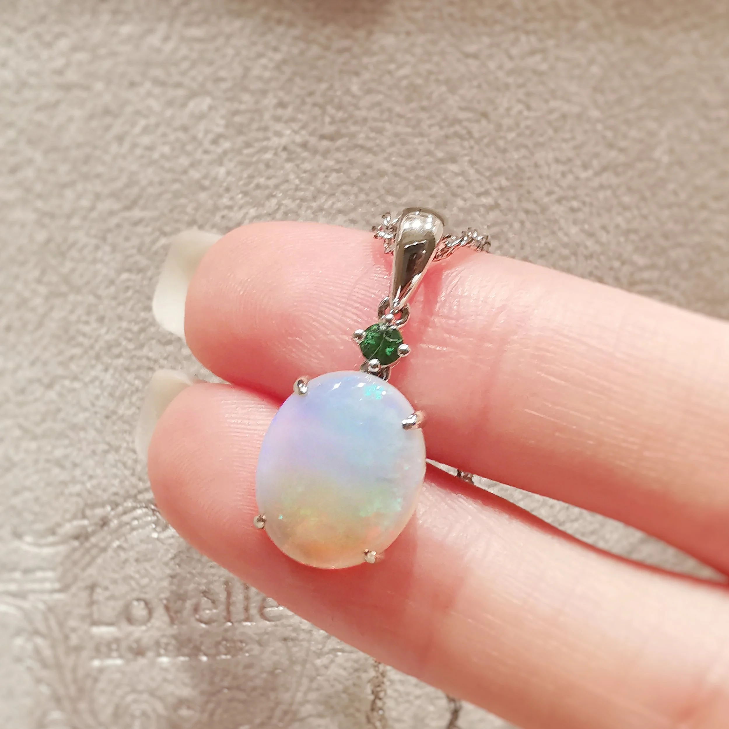 Green Star Opal Pendant