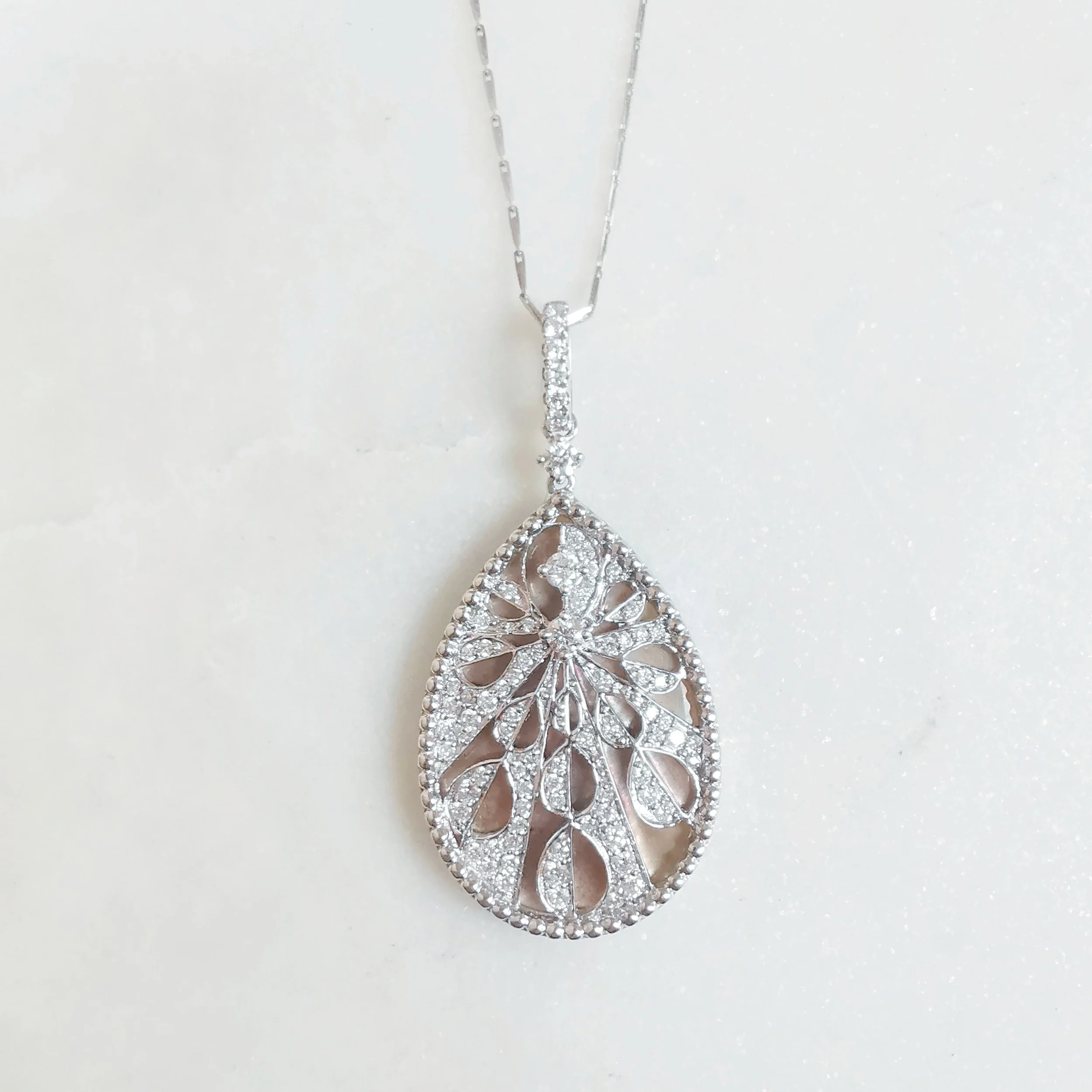 18K Moonlight Sonata Diamond Pendant