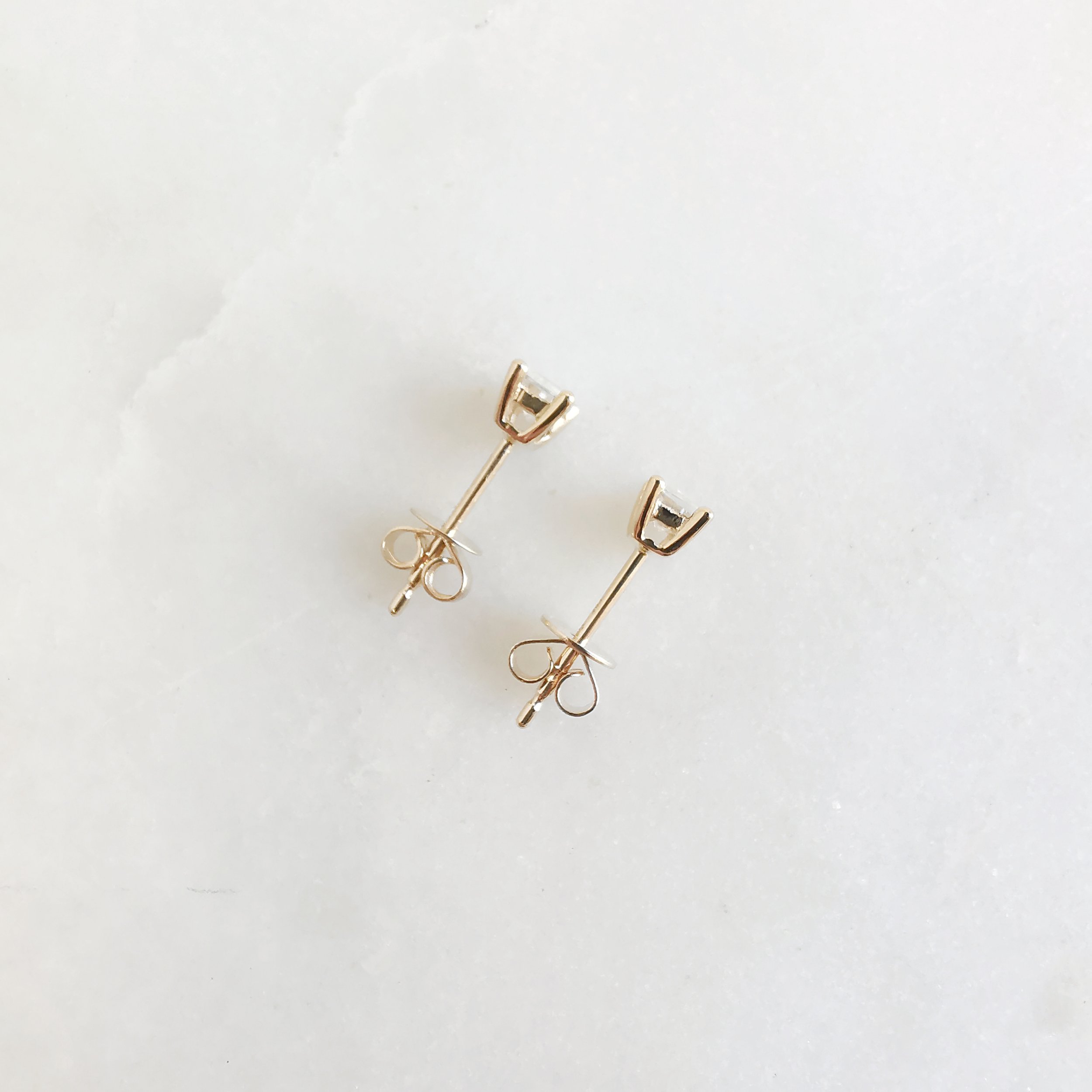 14K Basata Petite Baguette Moissanite Stud Earrings 3.jpeg