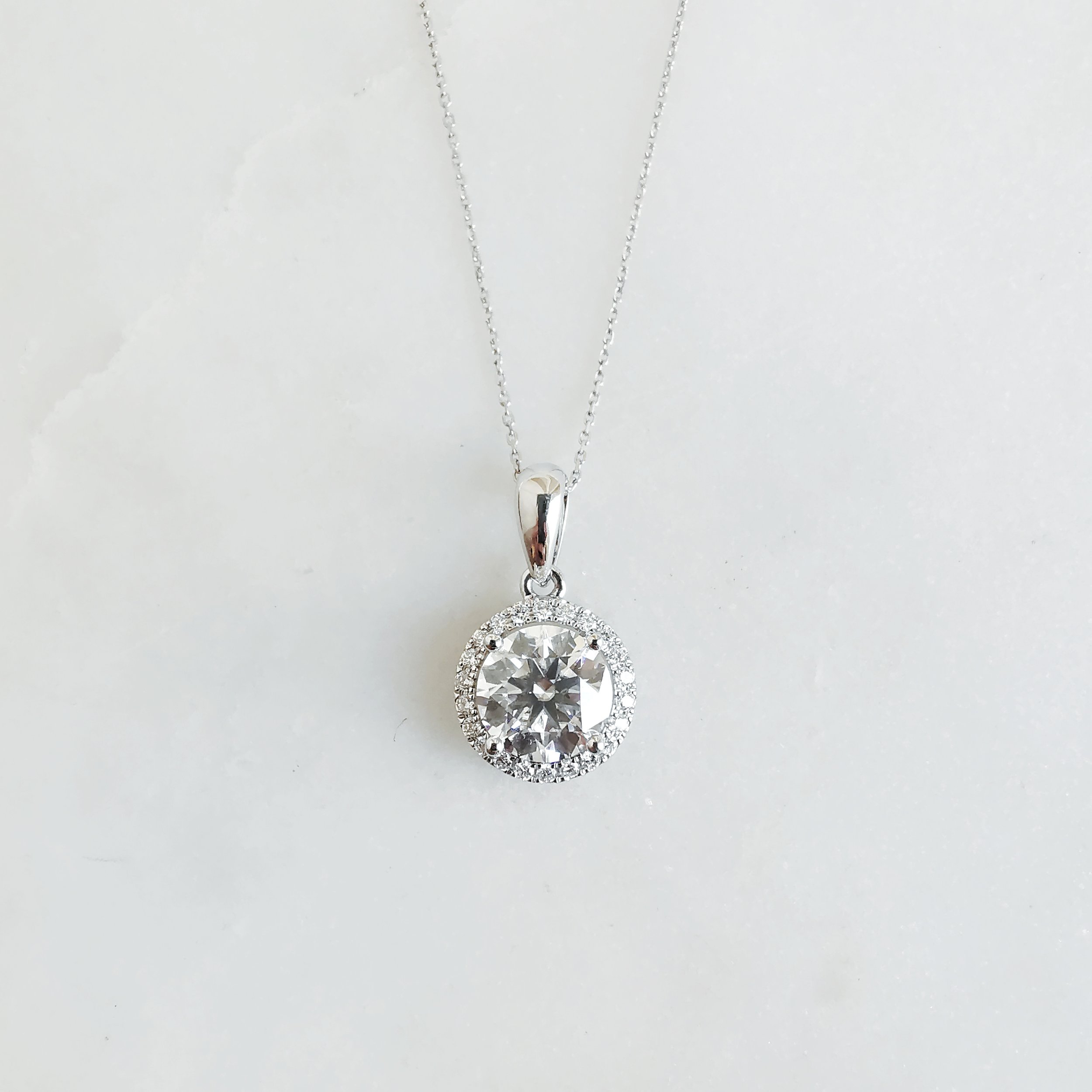 14K Briosca Round Moissanite Solitaire Pendant with Diamond 1.jpeg