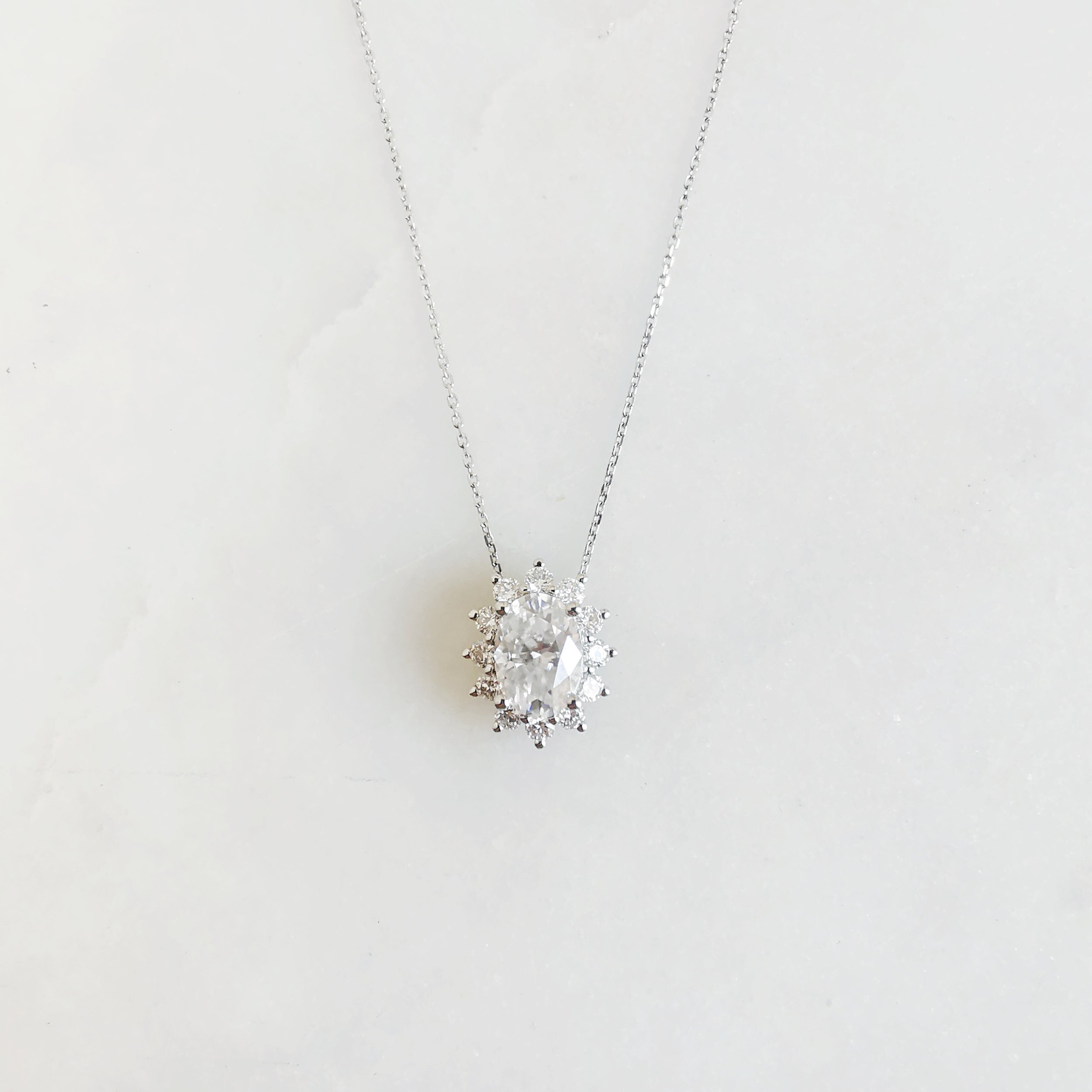 18K Taiyou Oval Solitaire Moissanite Pendant 2.jpeg