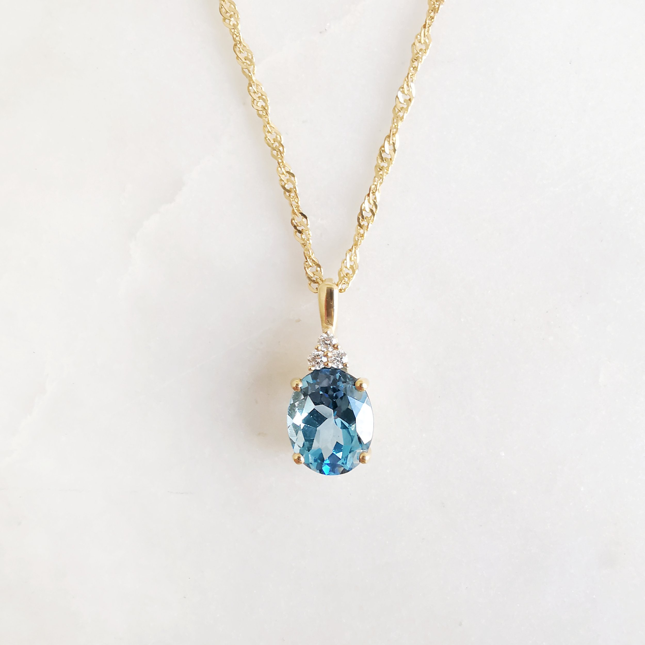 18K Trois Blue Topaz Pendant with Diamond 1.jpeg
