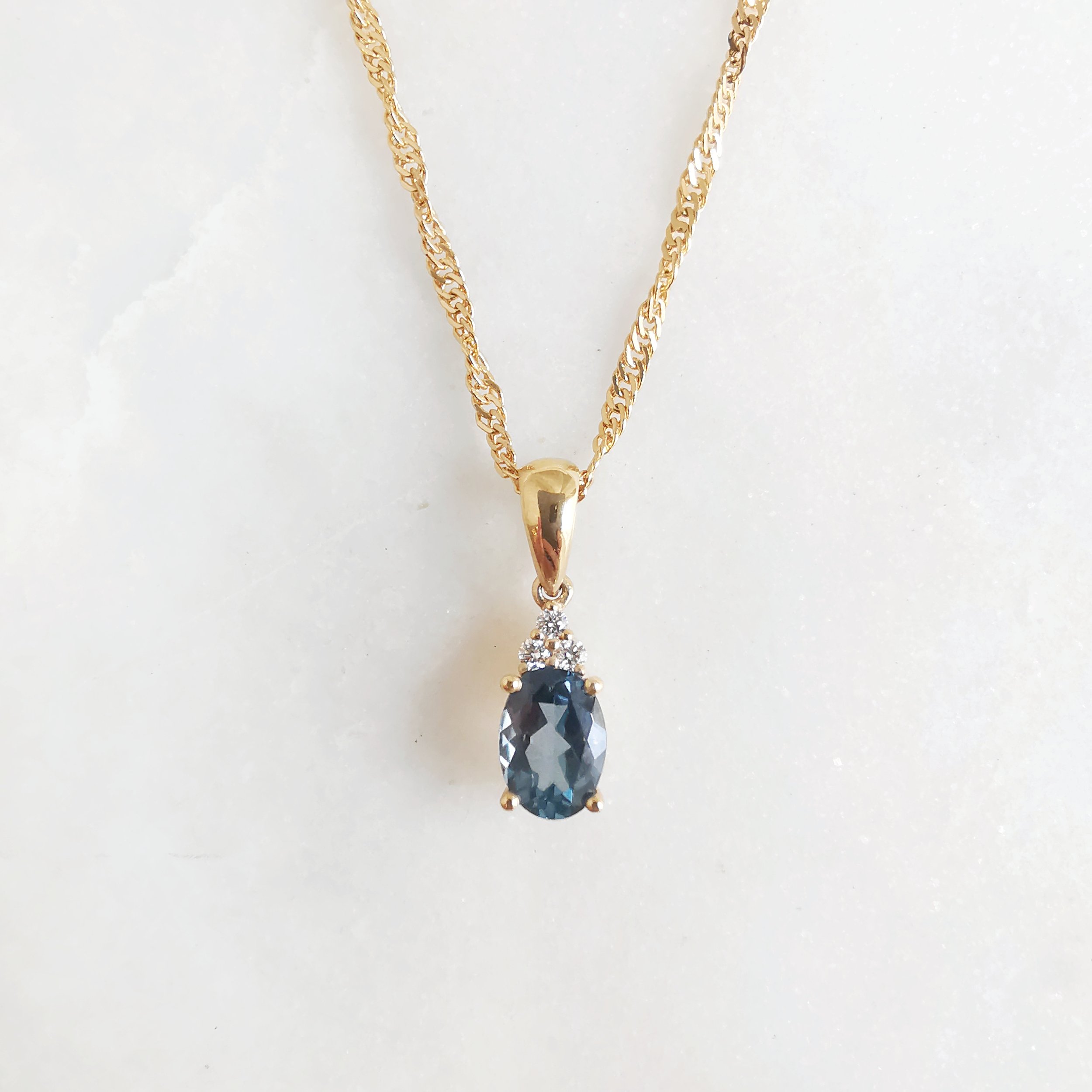 18K La Plume London Blue Topaz Pendant with Diamond 2.jpeg