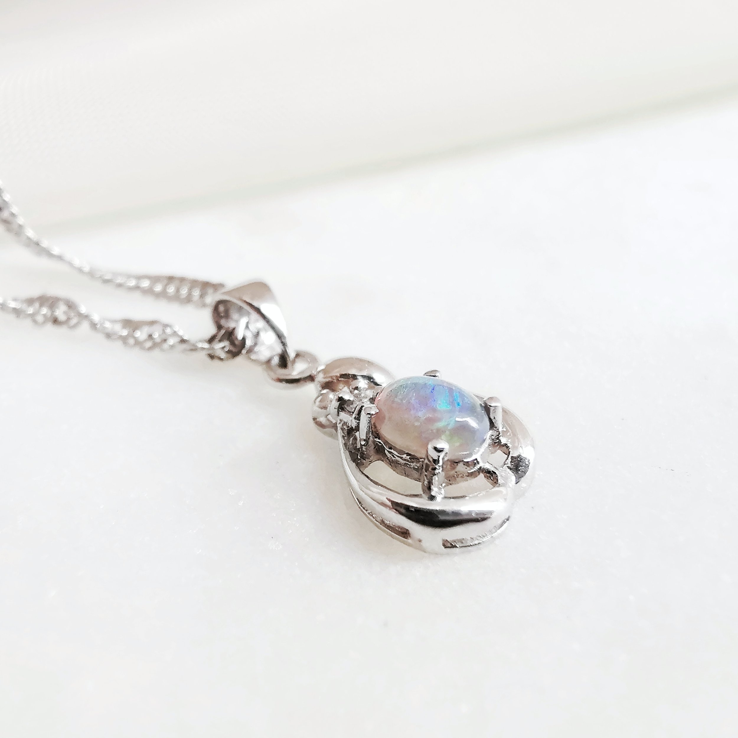 18K Embryo Solid Black Australian Opal Pendant with Diamond 5.jpeg