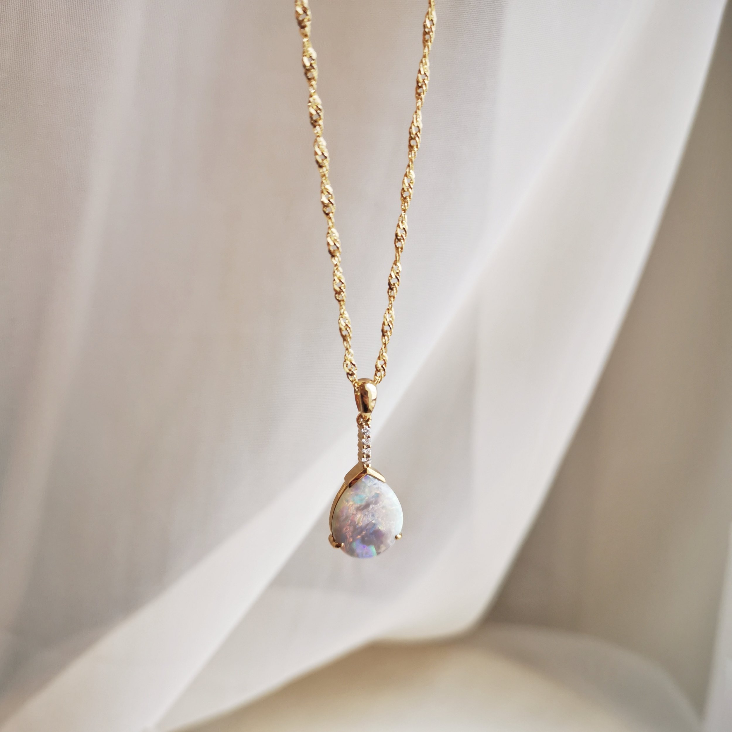 18K Valley Solid Australian Black Opal and Diamond Pendant 6.jpeg
