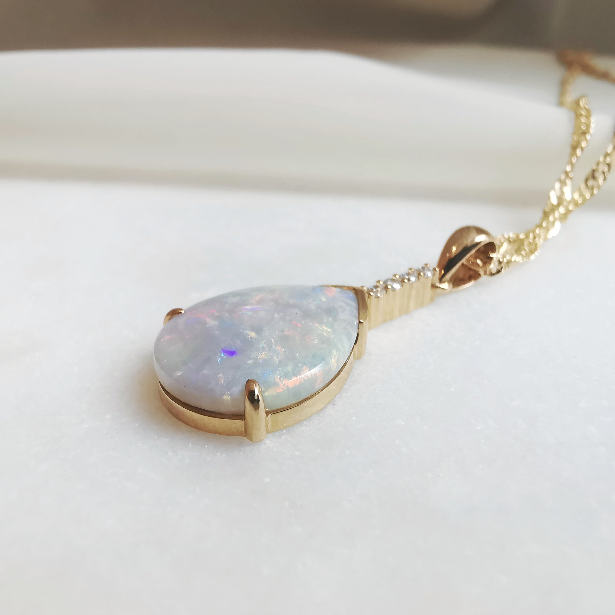 18K Valley Solid Australian Black Opal and Diamond Pendant 5.jpeg
