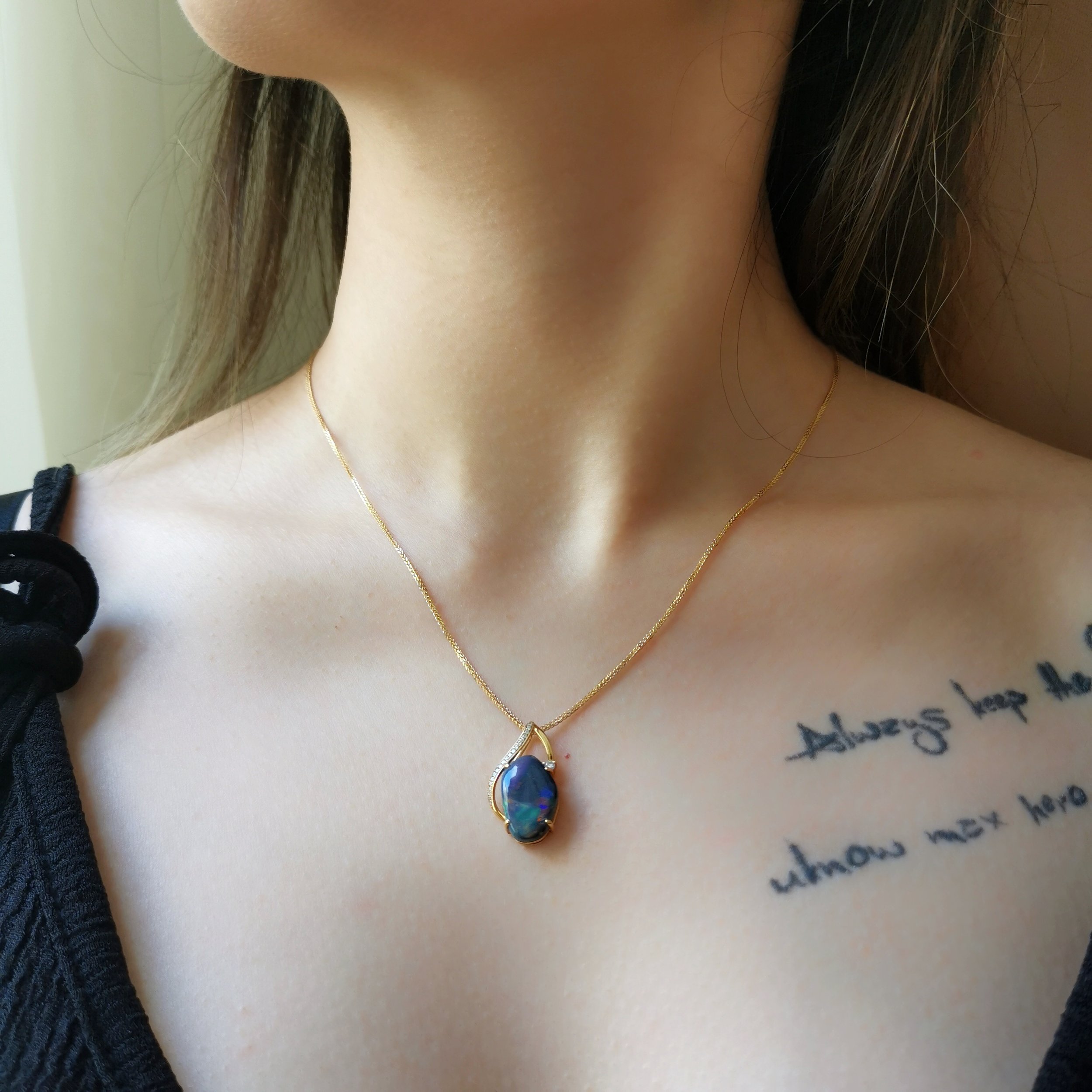 18K Codex Solid Australian Black Opal and Diamond Pendant 6.jpeg