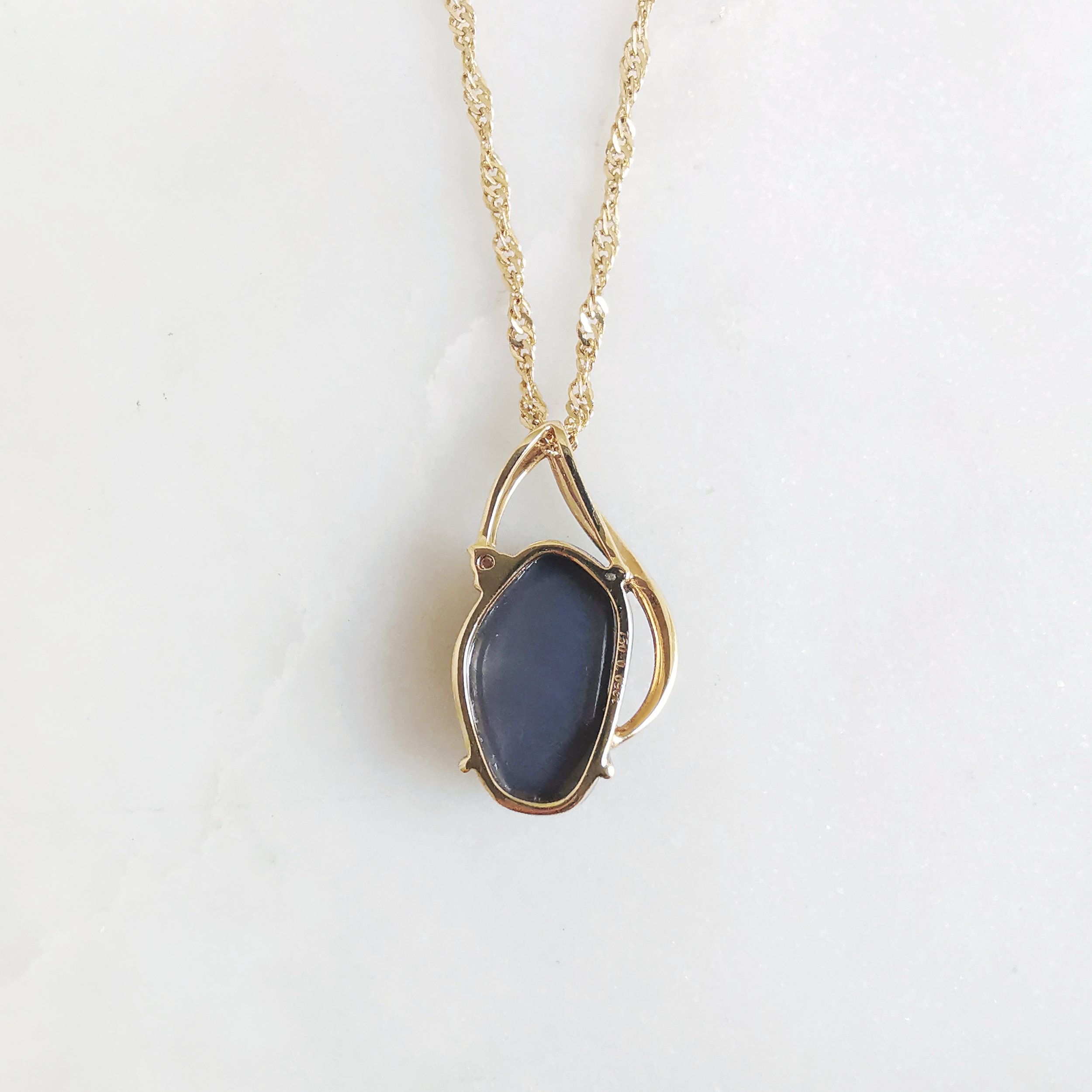 18K Codex Solid Australian Black Opal and Diamond Pendant 2.jpeg
