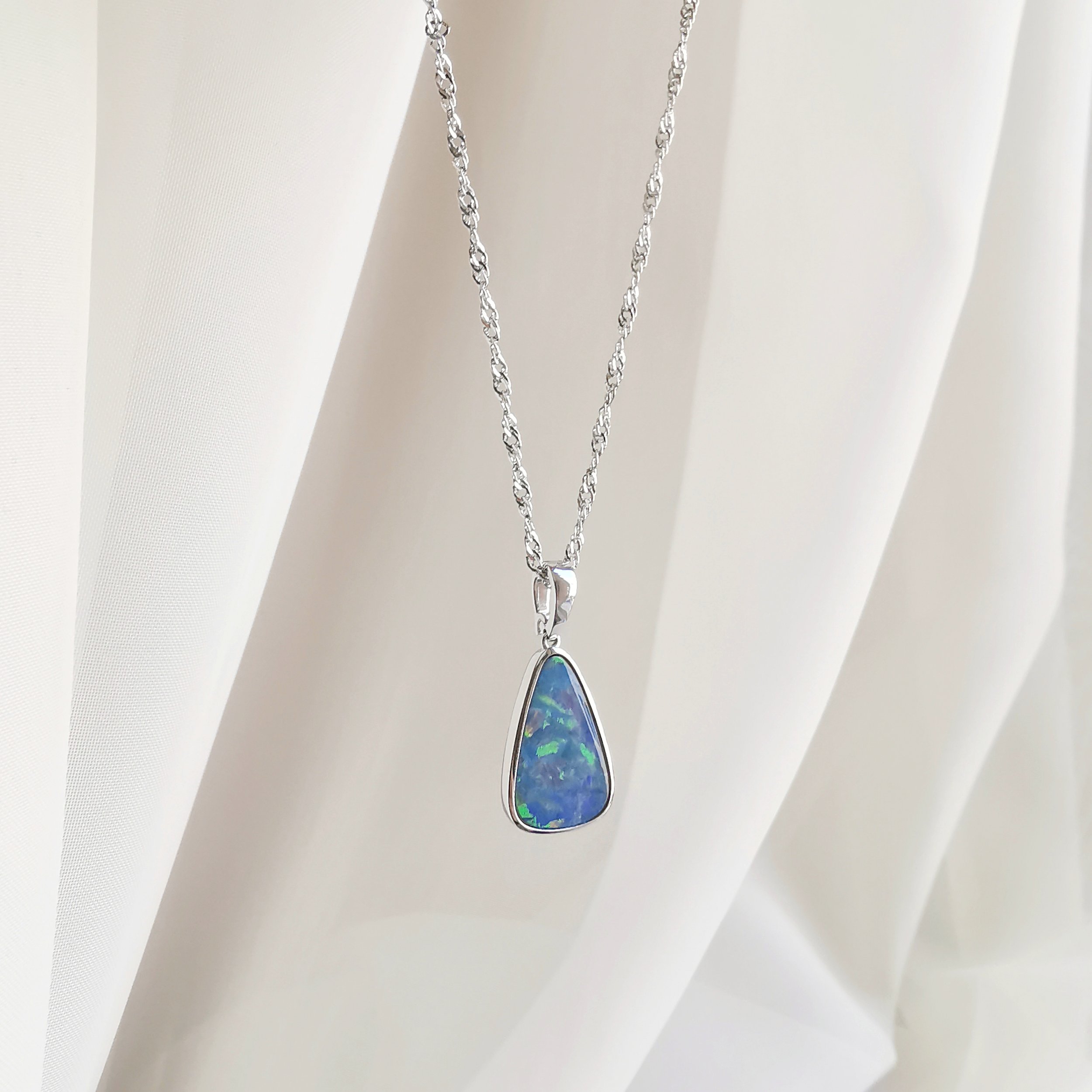 18K Cauldron Doublet Australian Black Opal Pendant 3.jpeg