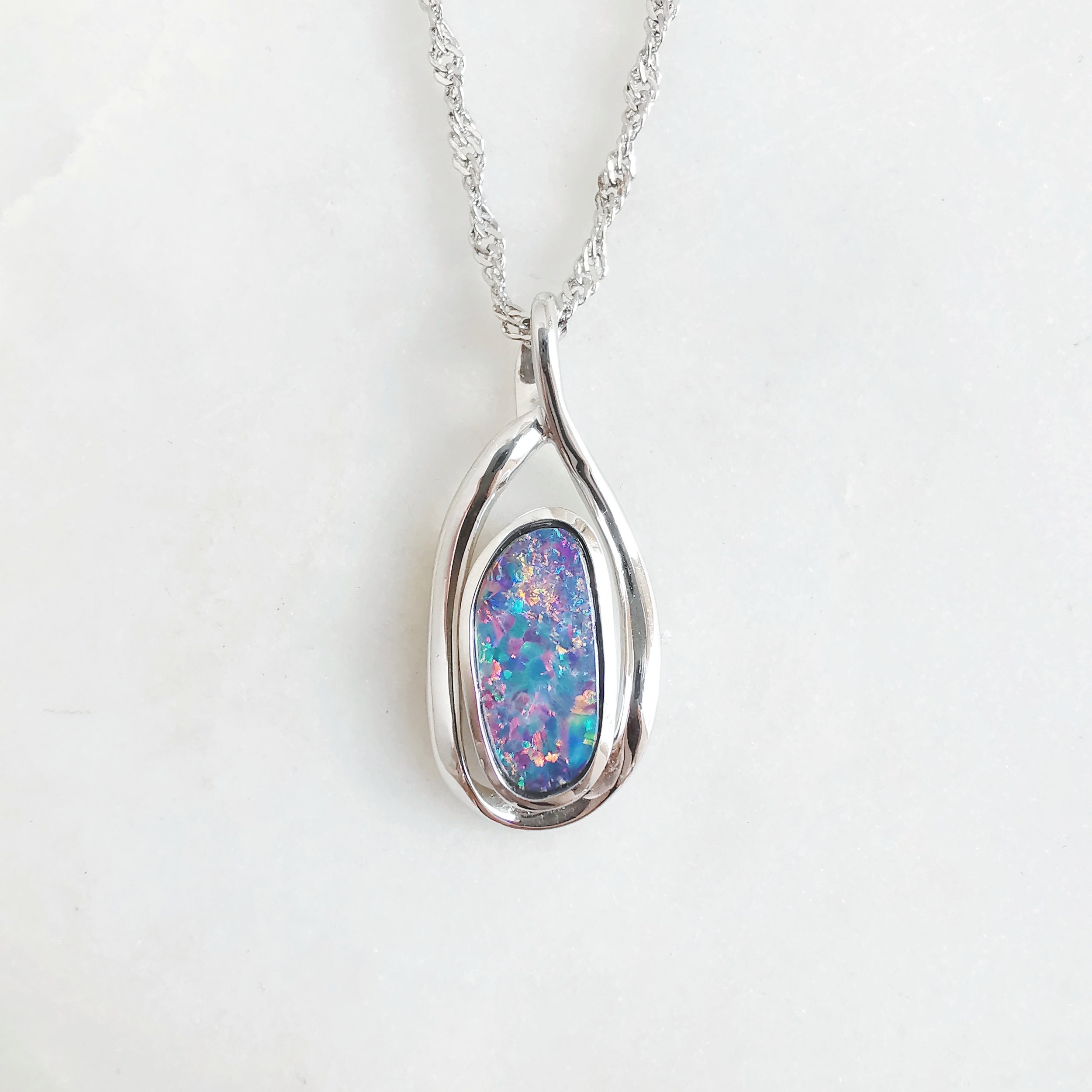 18K Goldbark Doublet Australian Black Opal Pendant 2.jpeg