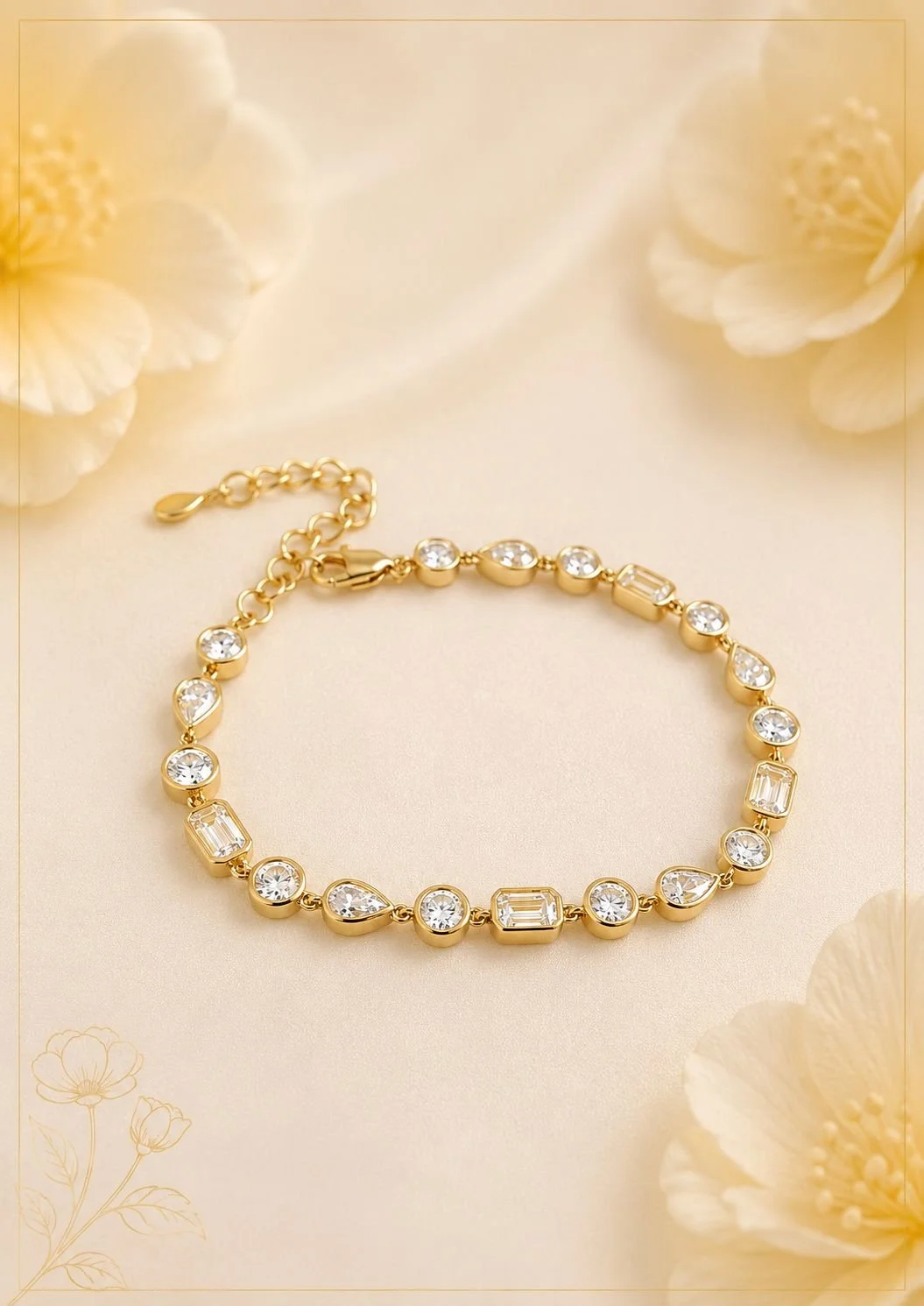 14K Alana Moissanite Bracelet