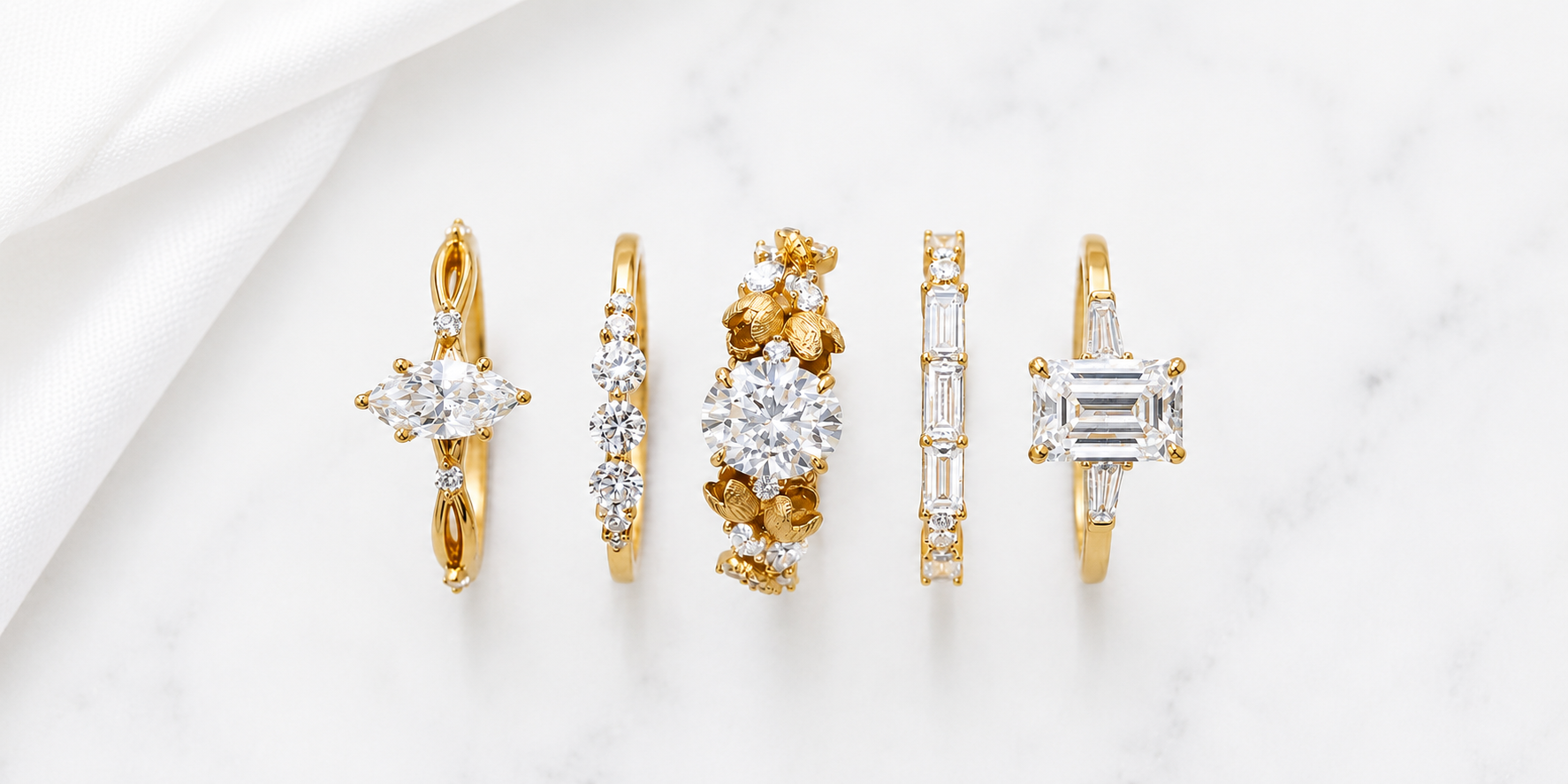 Moissanite Rings