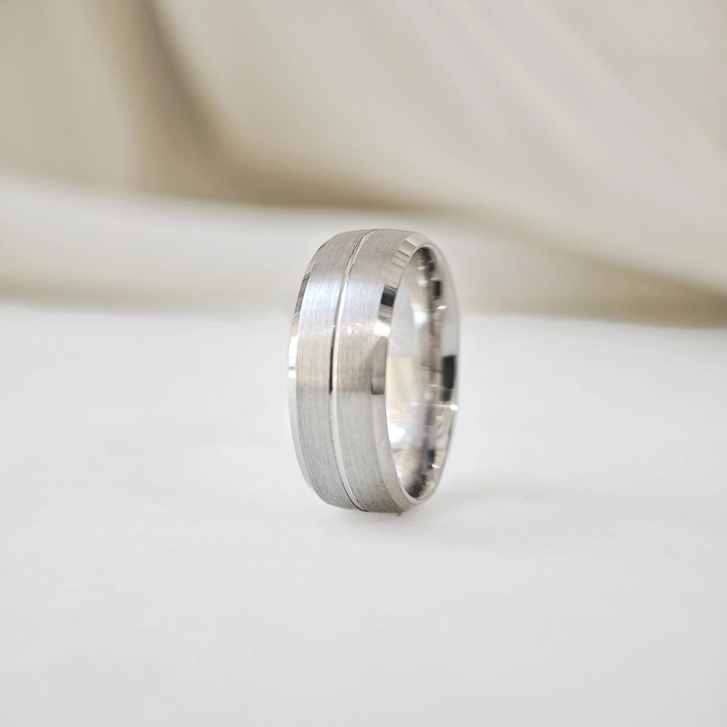 Equator Sterling Silver Men's Band