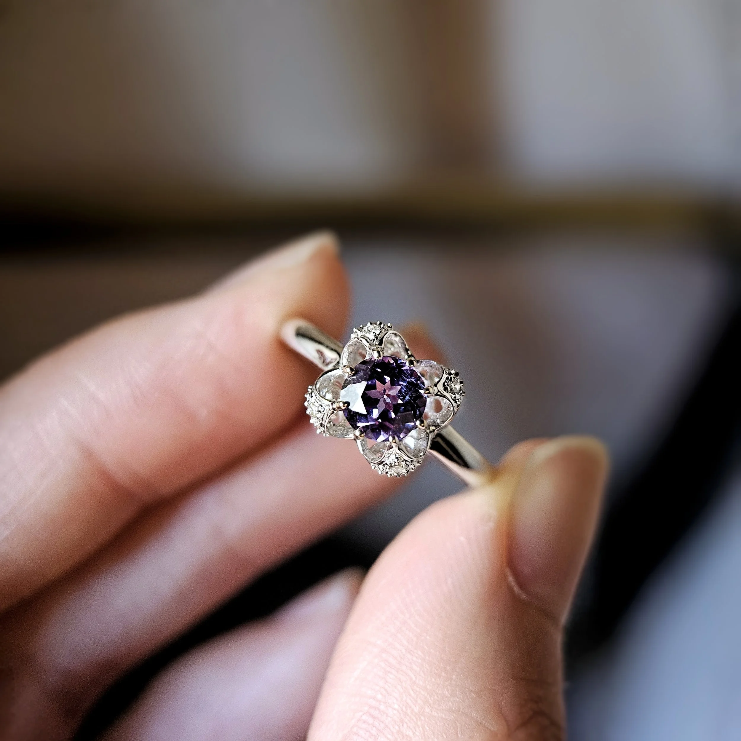 Violette Purple Sapphire Ring
