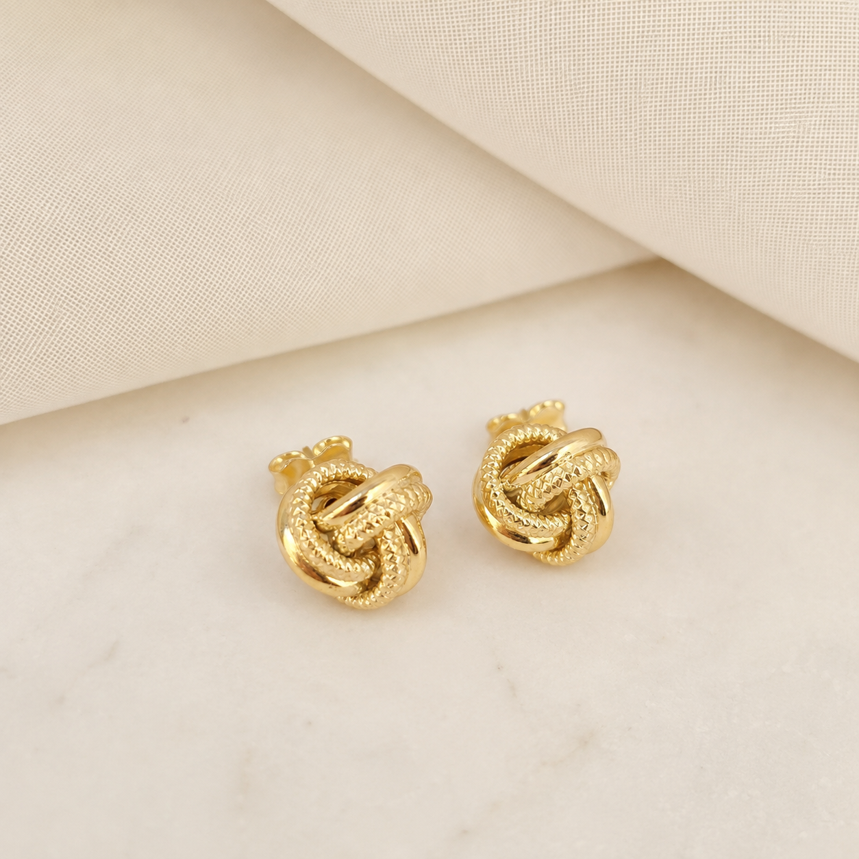 Twisted Knot Stud Earrings