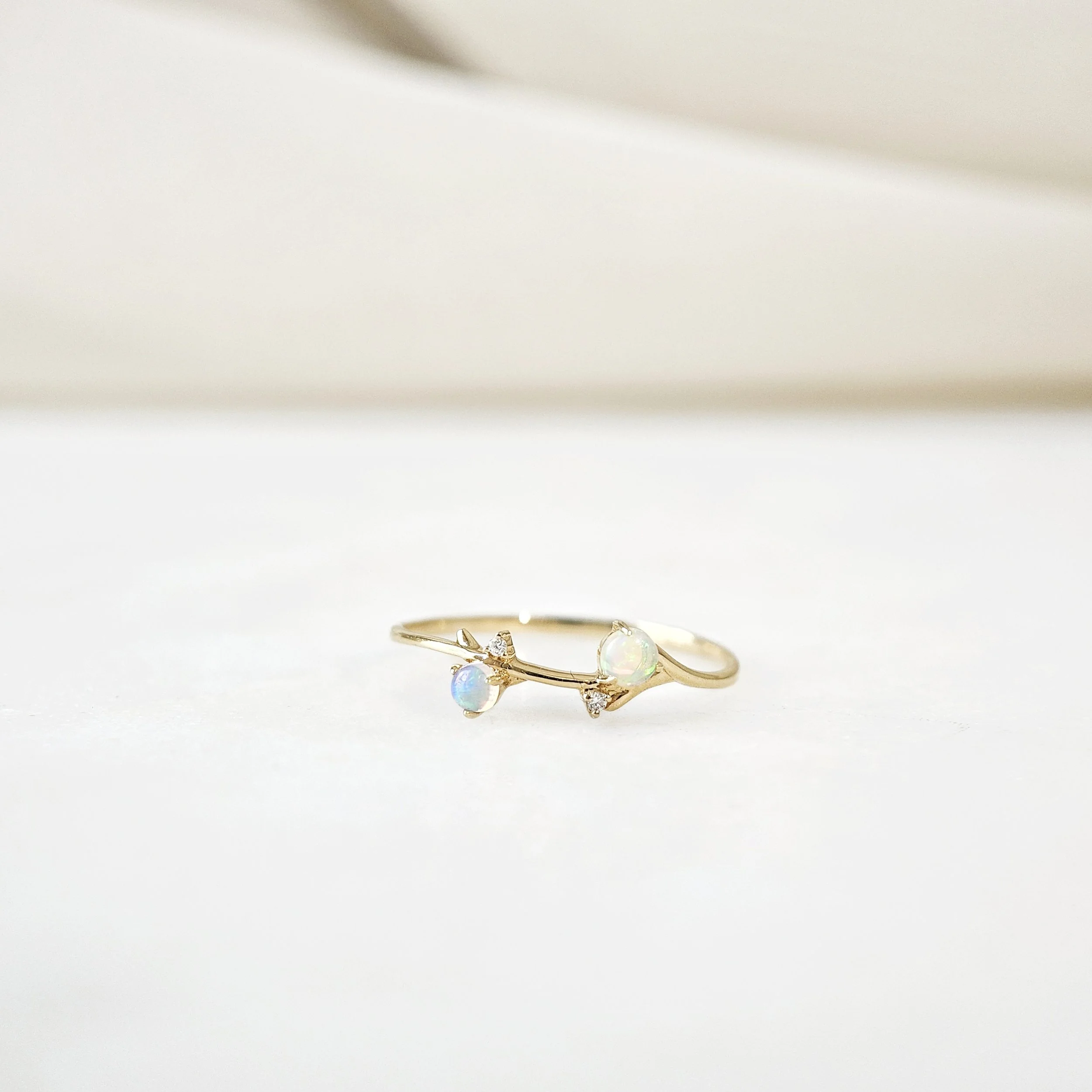 Duet Opal Ring