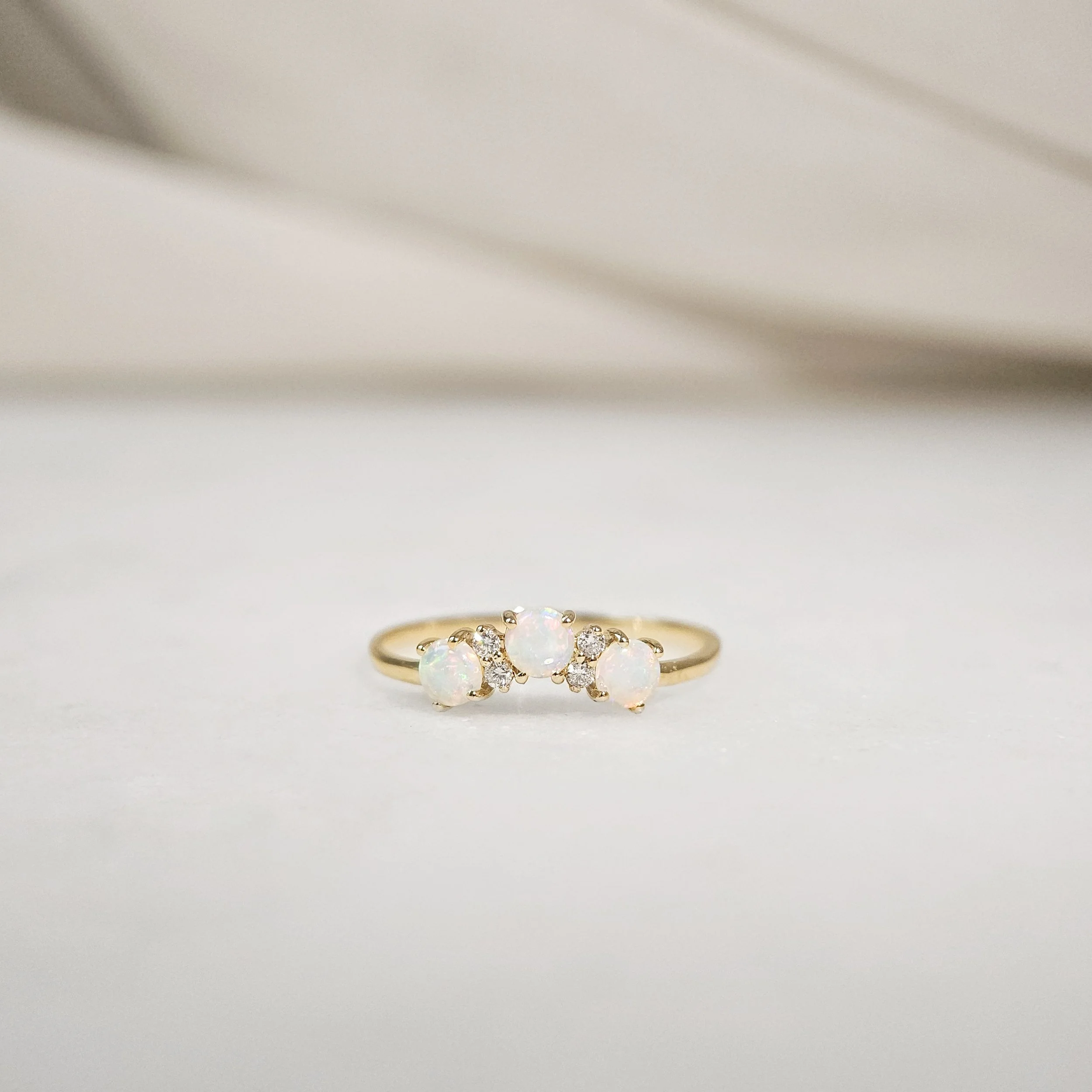 Trillium Opal Diamond Ring