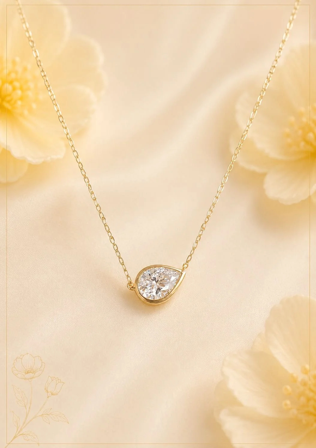 14K Kayce Moissanite Necklace