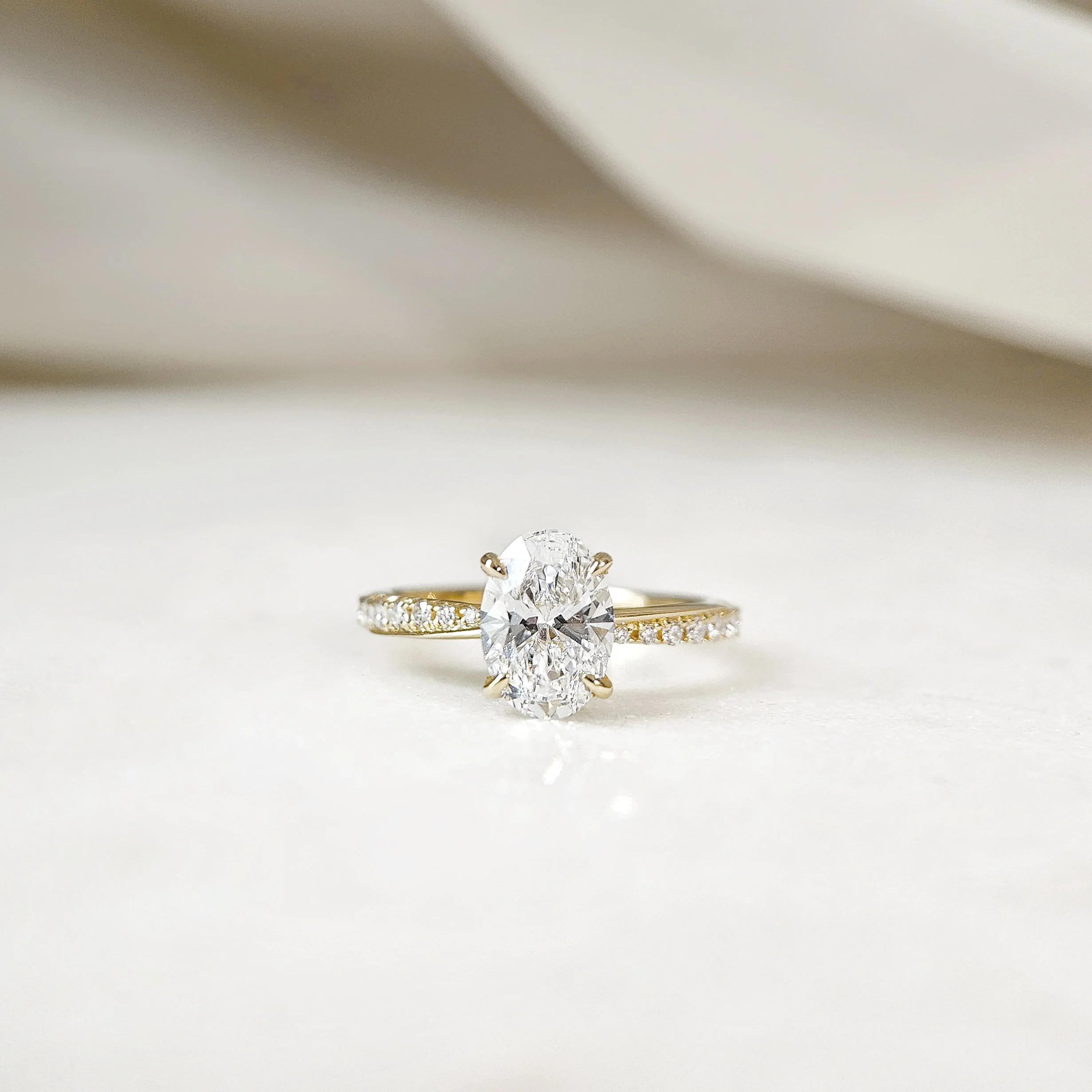 Aster Oval Diamond Ring
