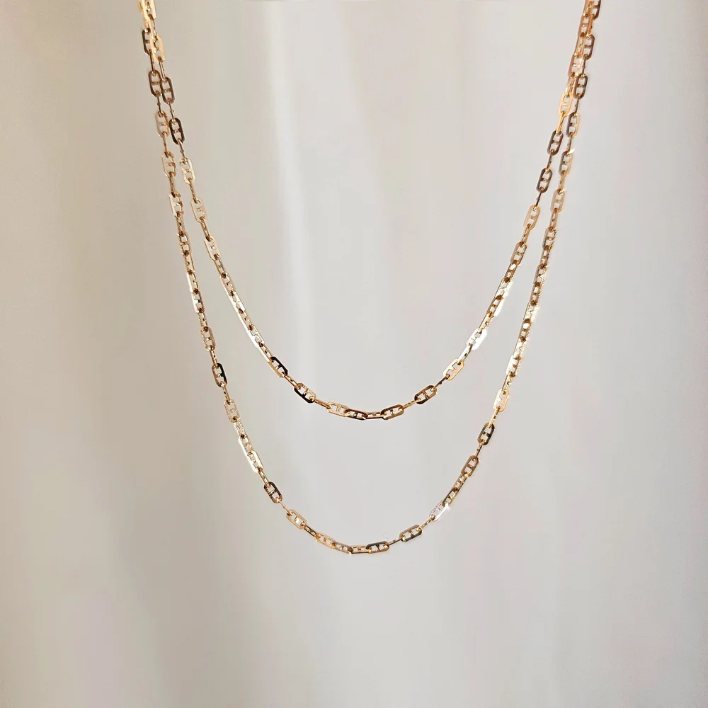 18K Fancy Link Chain — Lovélle Jewellery - Main Image