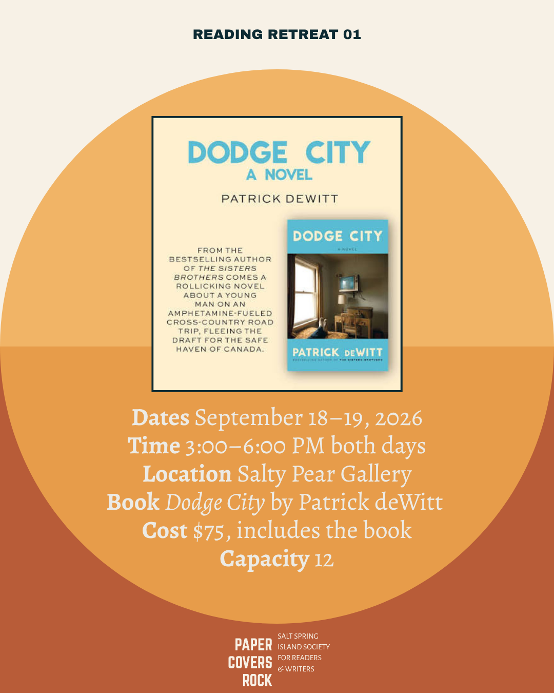 Reading Retreat 01: Dodge City by Patrick deWitt