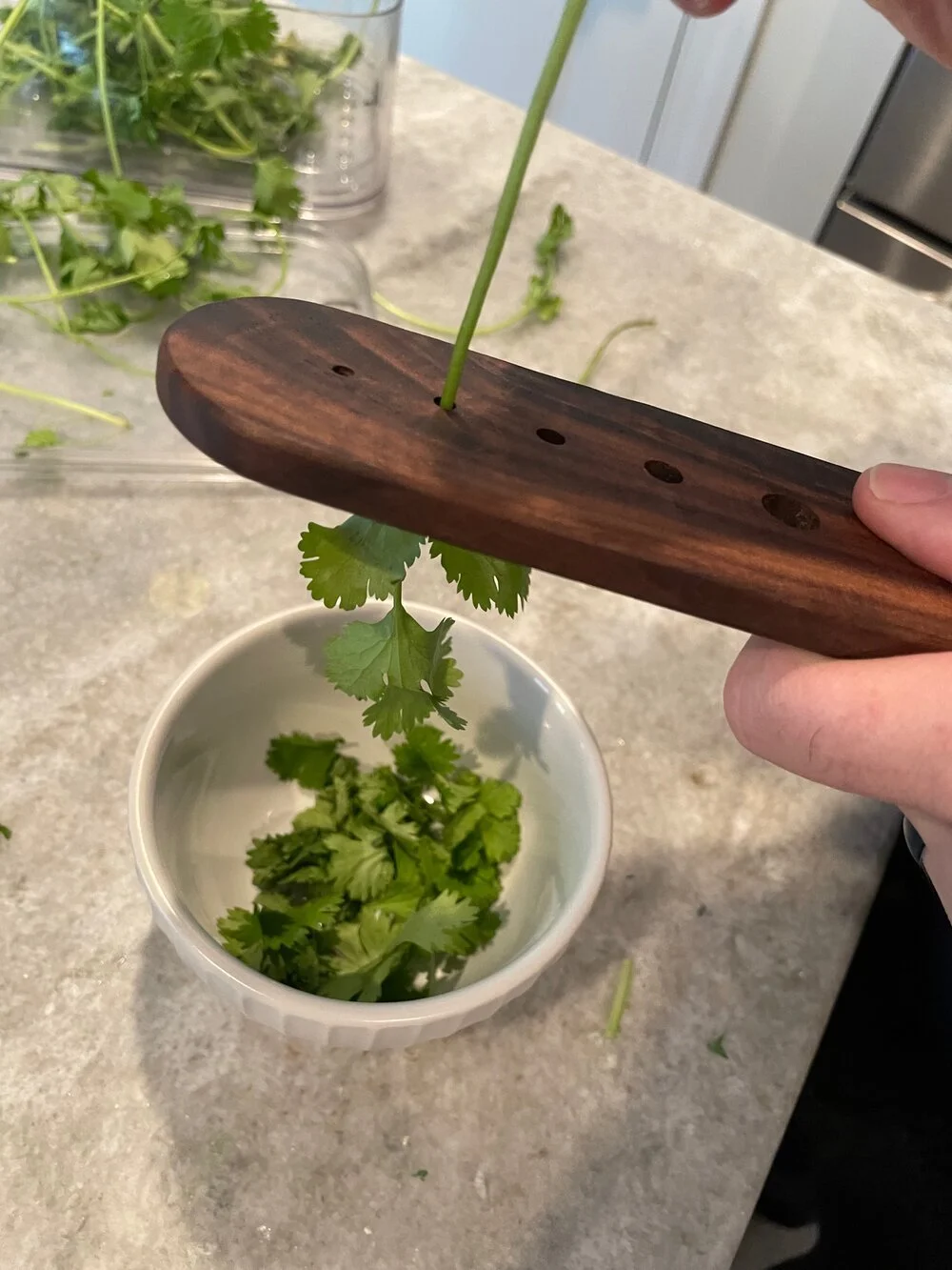 Hardwood Herb Leaf Stripper