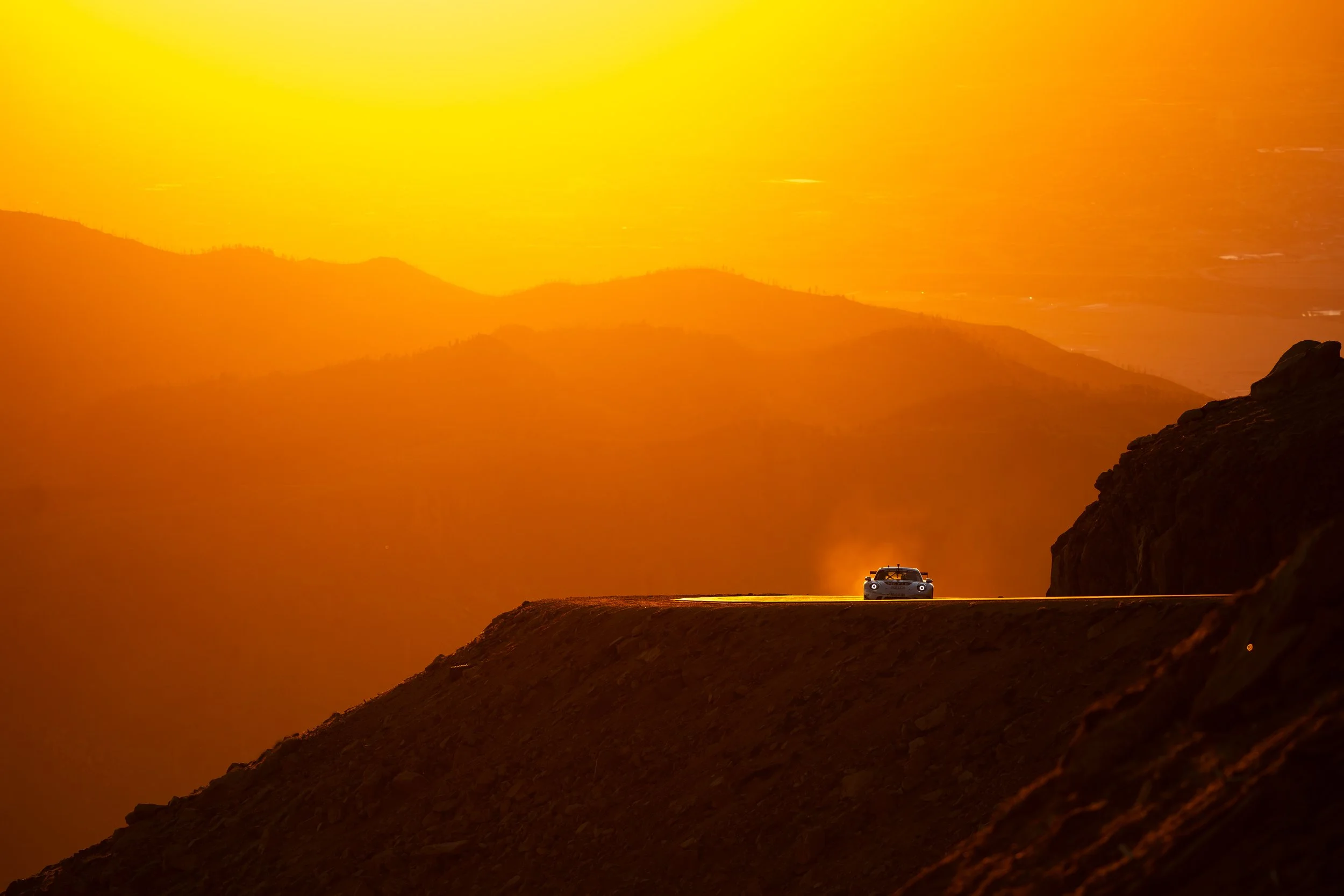 Rob Holland Porsche GT4R Pikes Peak International Hill Climb