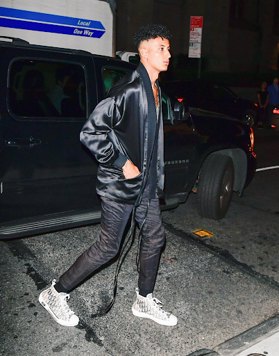 dior high tops on feet