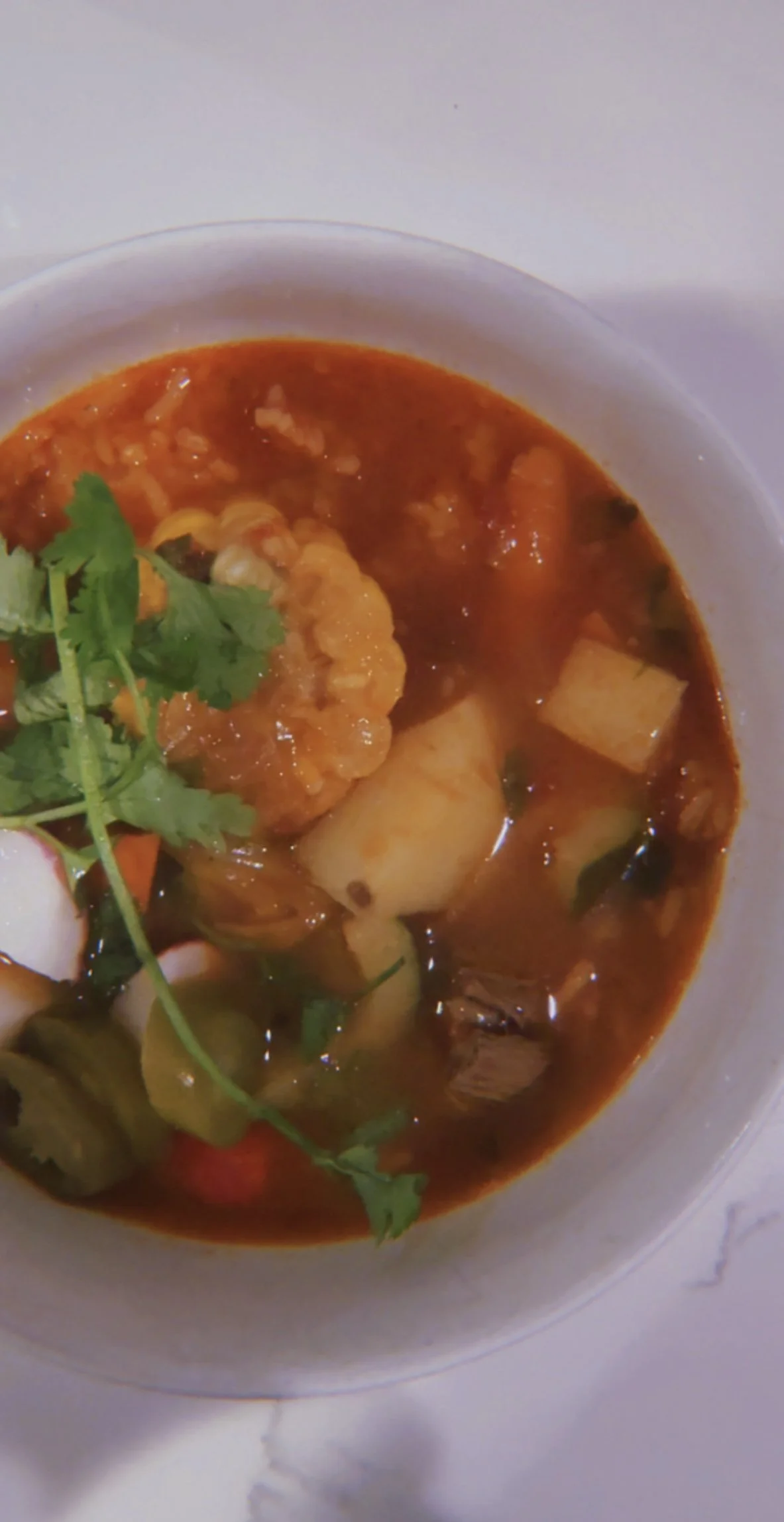 Caldo de res (beef soup)