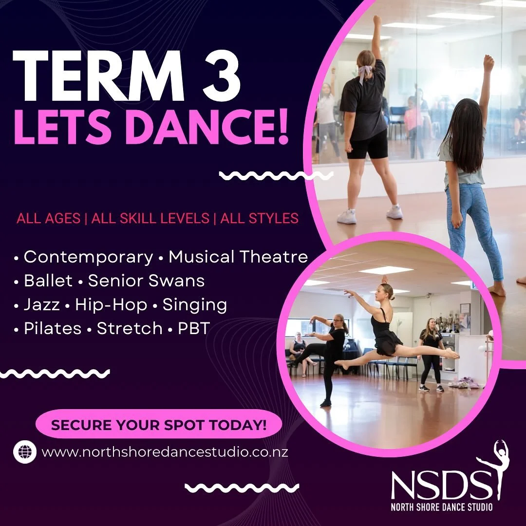 🎉 TERM 3 &mdash; LET&rsquo;S DANCE! 🎉

Whether you&rsquo;re just starting out or ready to level up, we have a class for you! 💃🕺

✨ All Ages | All Skill Levels | All Styles ✨ 

🩰 Ballet, 💃 Jazz, 🎭 Musical Theatre, and more!
Spaces are limited &
