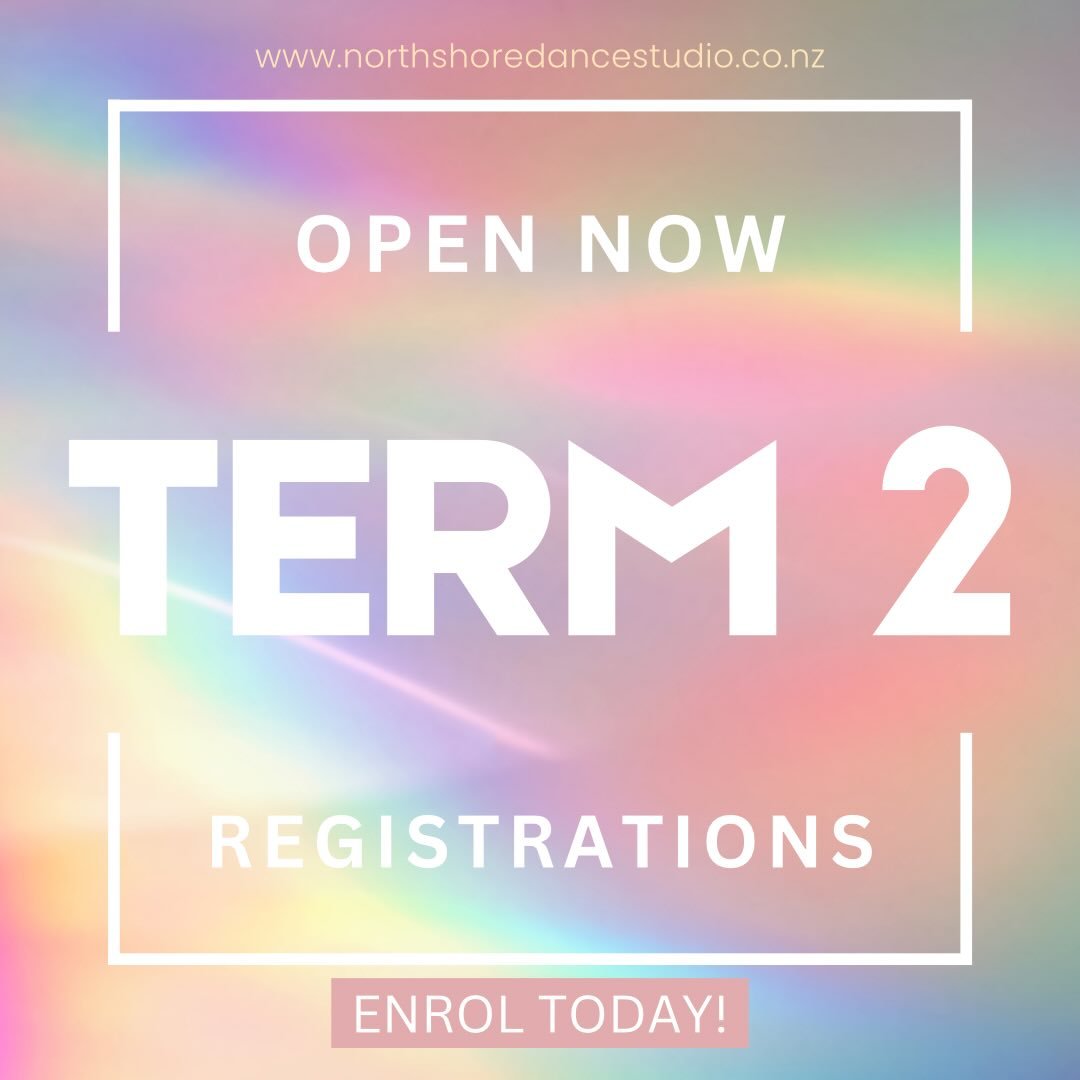 Term 2 registrations are OPEN ✨💃

We have so many amazing classes on offer for all ages and levels!

Head to our website to find the perfect fit and secure your spot before classes fill 🤍

🔗 Link in bio