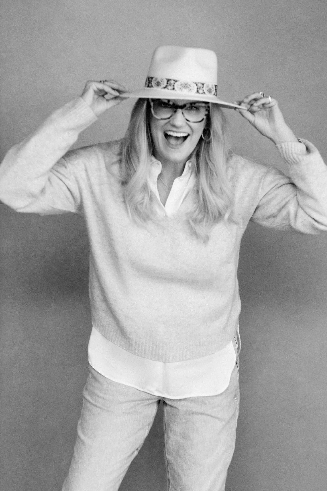 Playful Hat Portrait