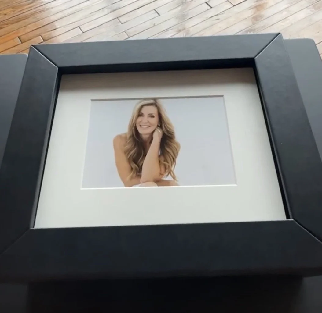  Judith Hill Photography Client product of a woman in her 50s print portfolio box handmade in Italy. 